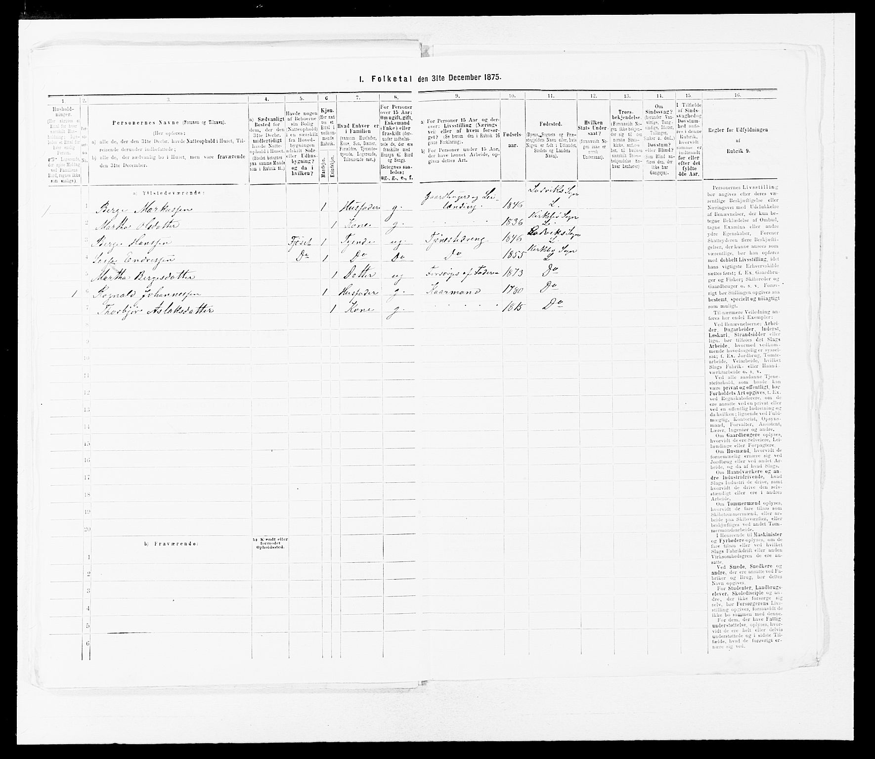 SAB, Folketelling 1875 for 1415P Lavik prestegjeld, 1875, s. 914