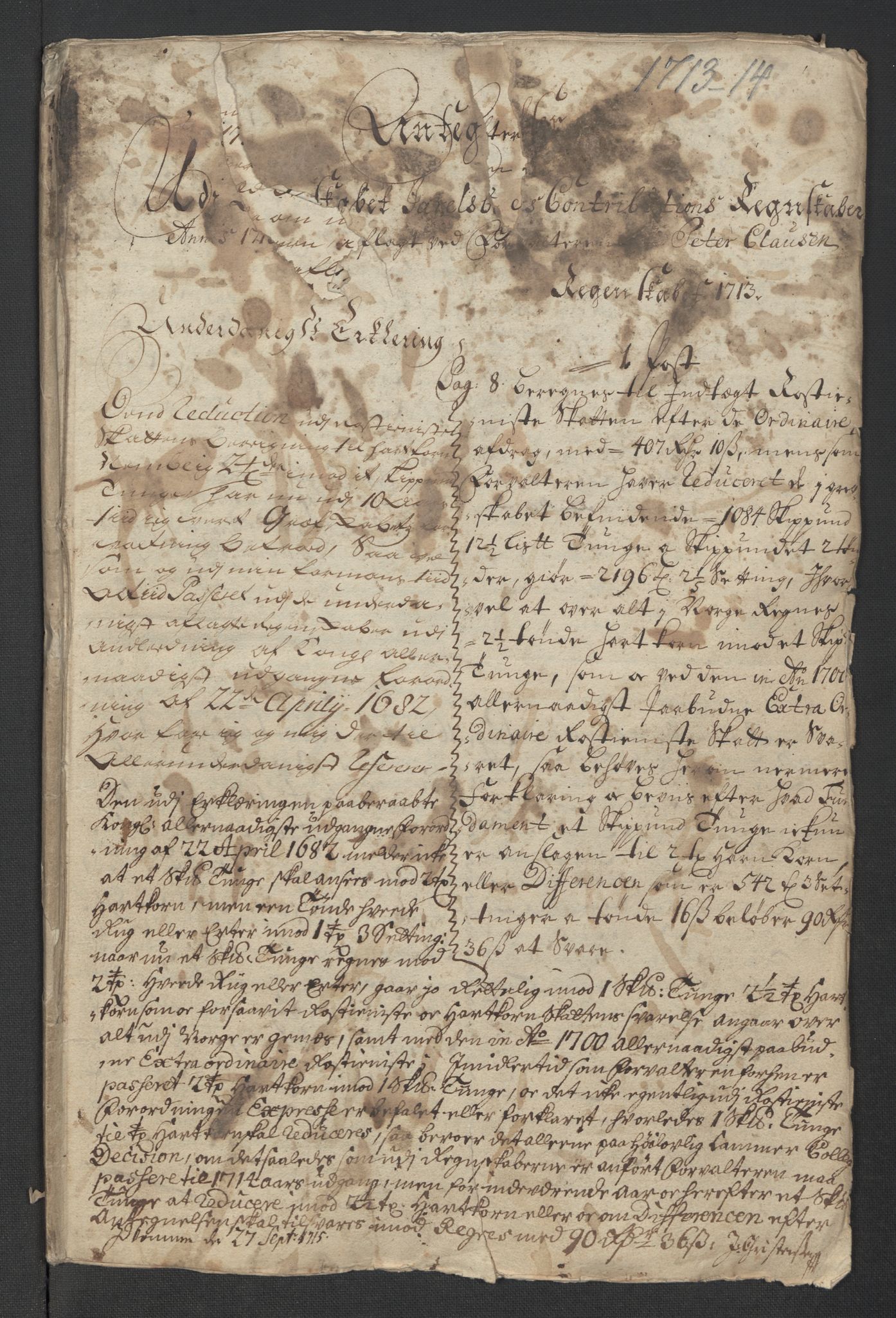 Rentekammeret inntil 1814, Reviderte regnskaper, Fogderegnskap, RA/EA-4092/R32/L1878: Fogderegnskap Jarlsberg grevskap, 1713, s. 247