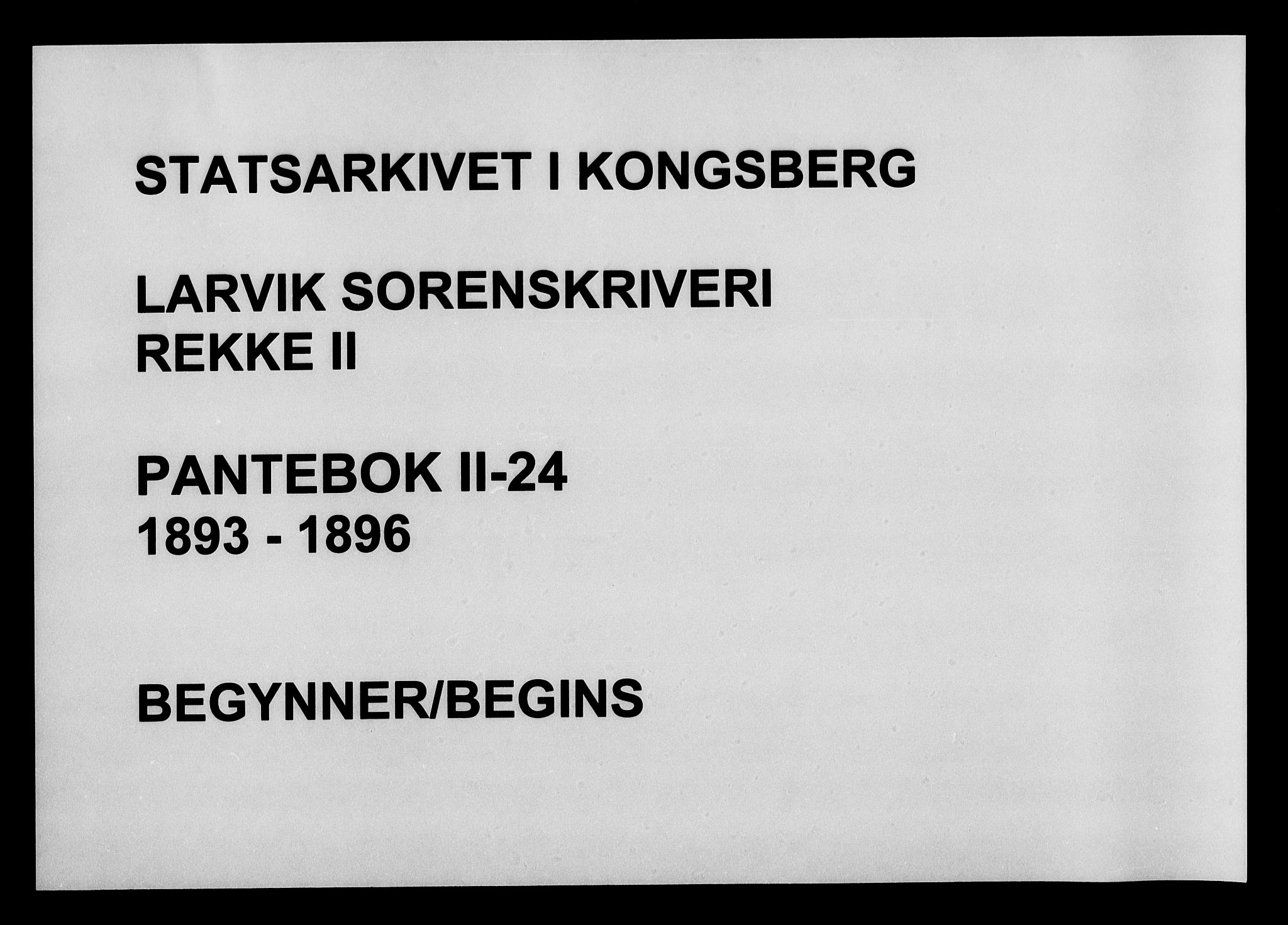 Larvik sorenskriveri, AV/SAKO-A-83/G/Ga/Gab/L0024: Pantebok nr. II 24, 1893-1896
