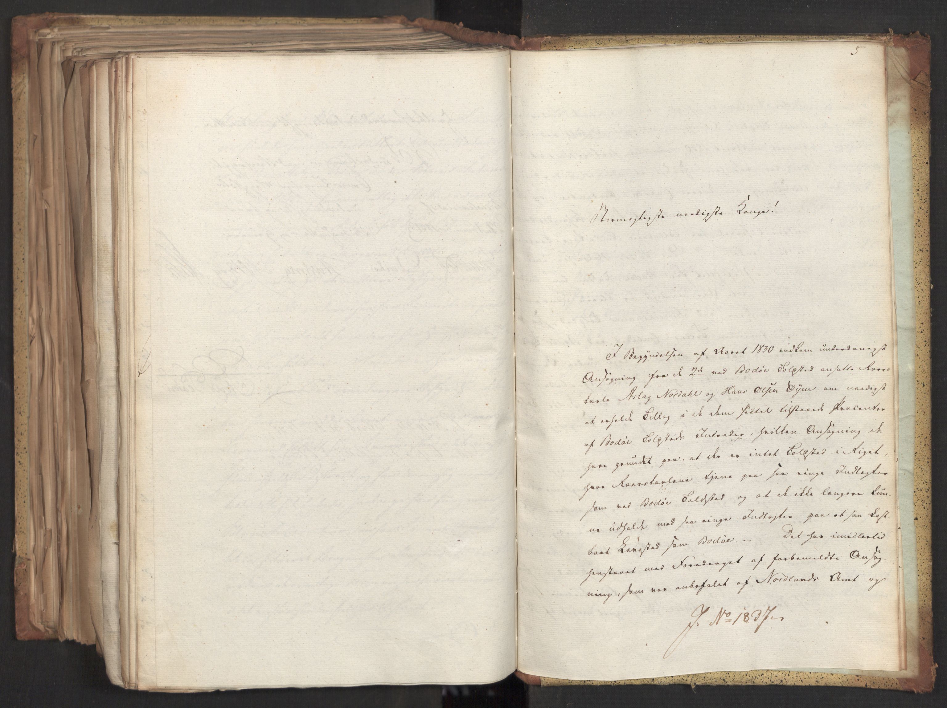 Statsrådsavdelingen i Stockholm, AV/RA-S-1003/D/Da/L0074: Regjeringsinnstillinger nr. 1700-1839, 1831, s. 418