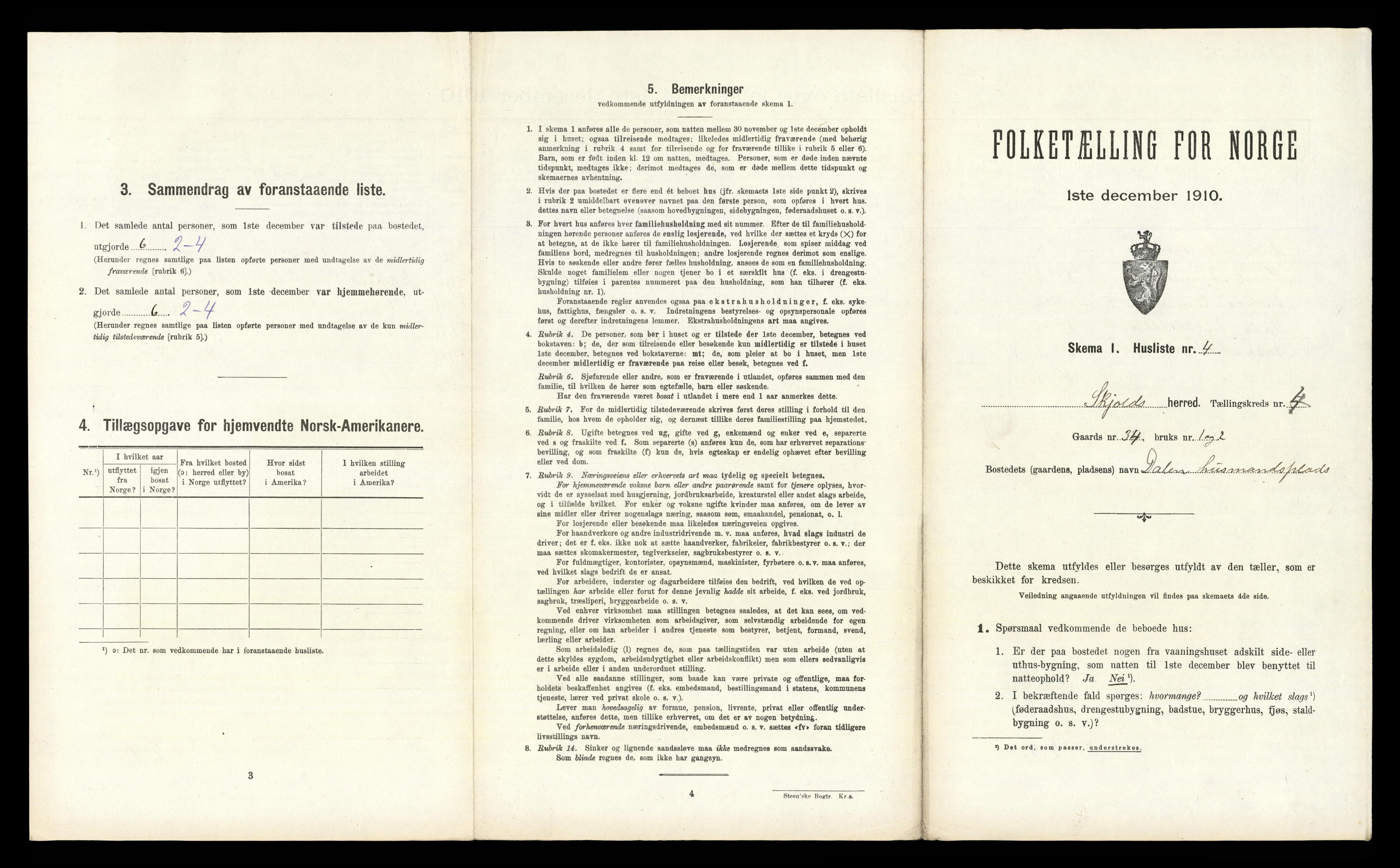 RA, Folketelling 1910 for 1154 Skjold herred, 1910, s. 320