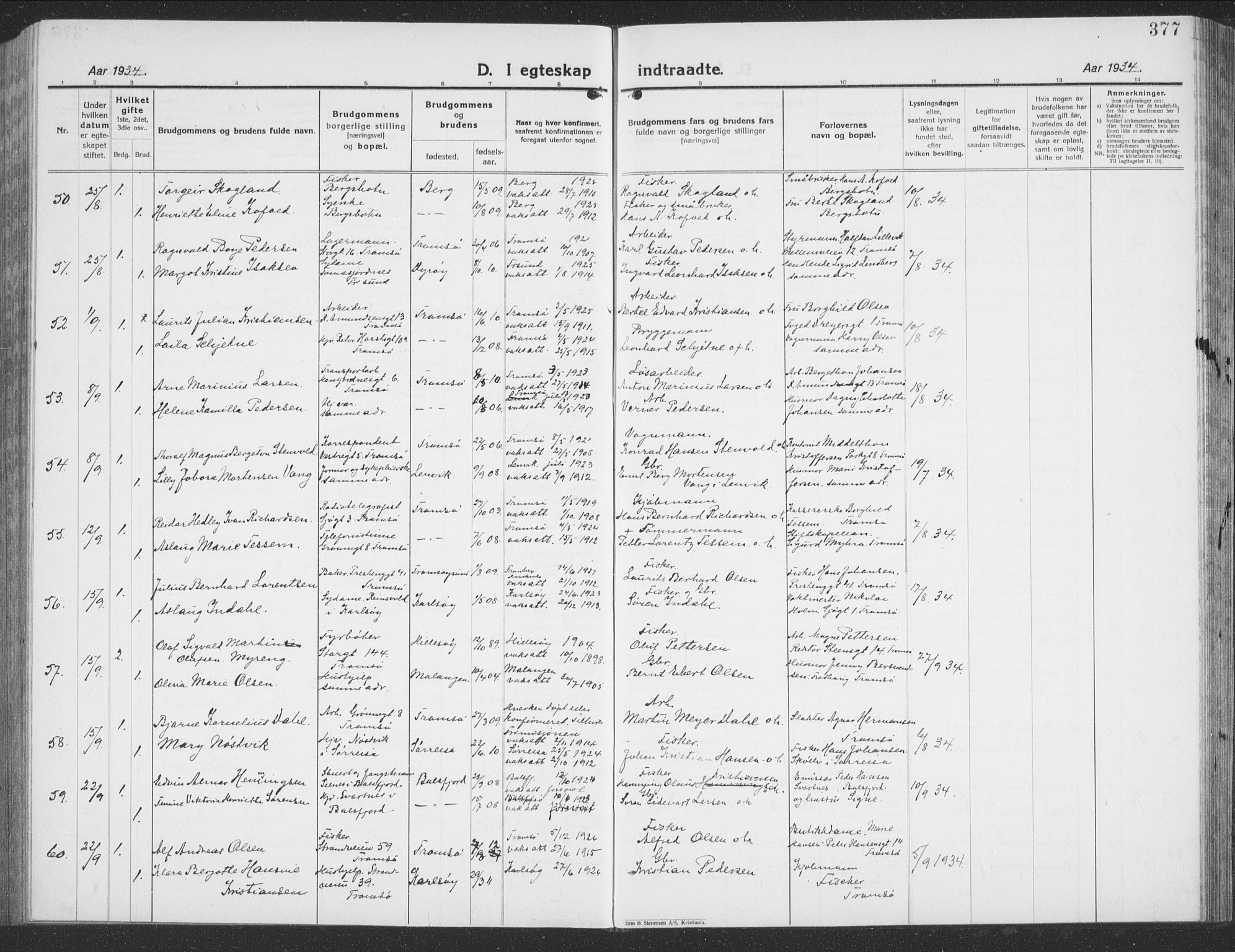 Tromsø sokneprestkontor/stiftsprosti/domprosti, SATØ/S-1343/G/Gb/L0010klokker: Klokkerbok nr. 10, 1925-1937, s. 377