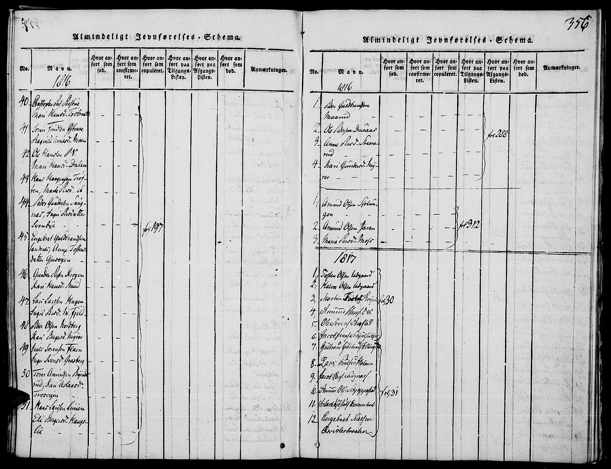 Strøm-Odalen prestekontor, AV/SAH-PREST-028/H/Ha/Haa/L0006: Ministerialbok nr. 6, 1814-1850, s. 356