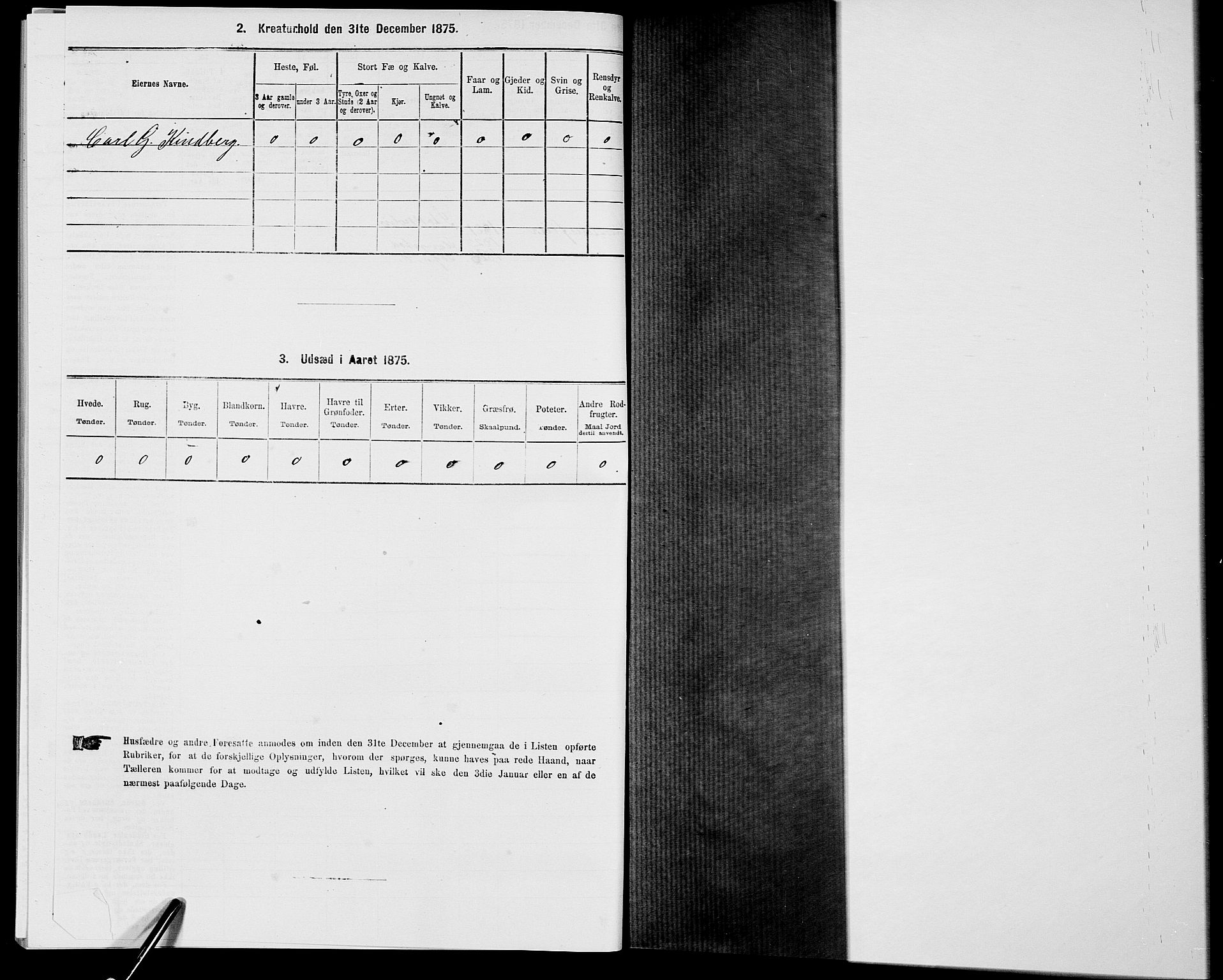 SAK, Folketelling 1875 for 0915P Dypvåg prestegjeld, 1875, s. 1407