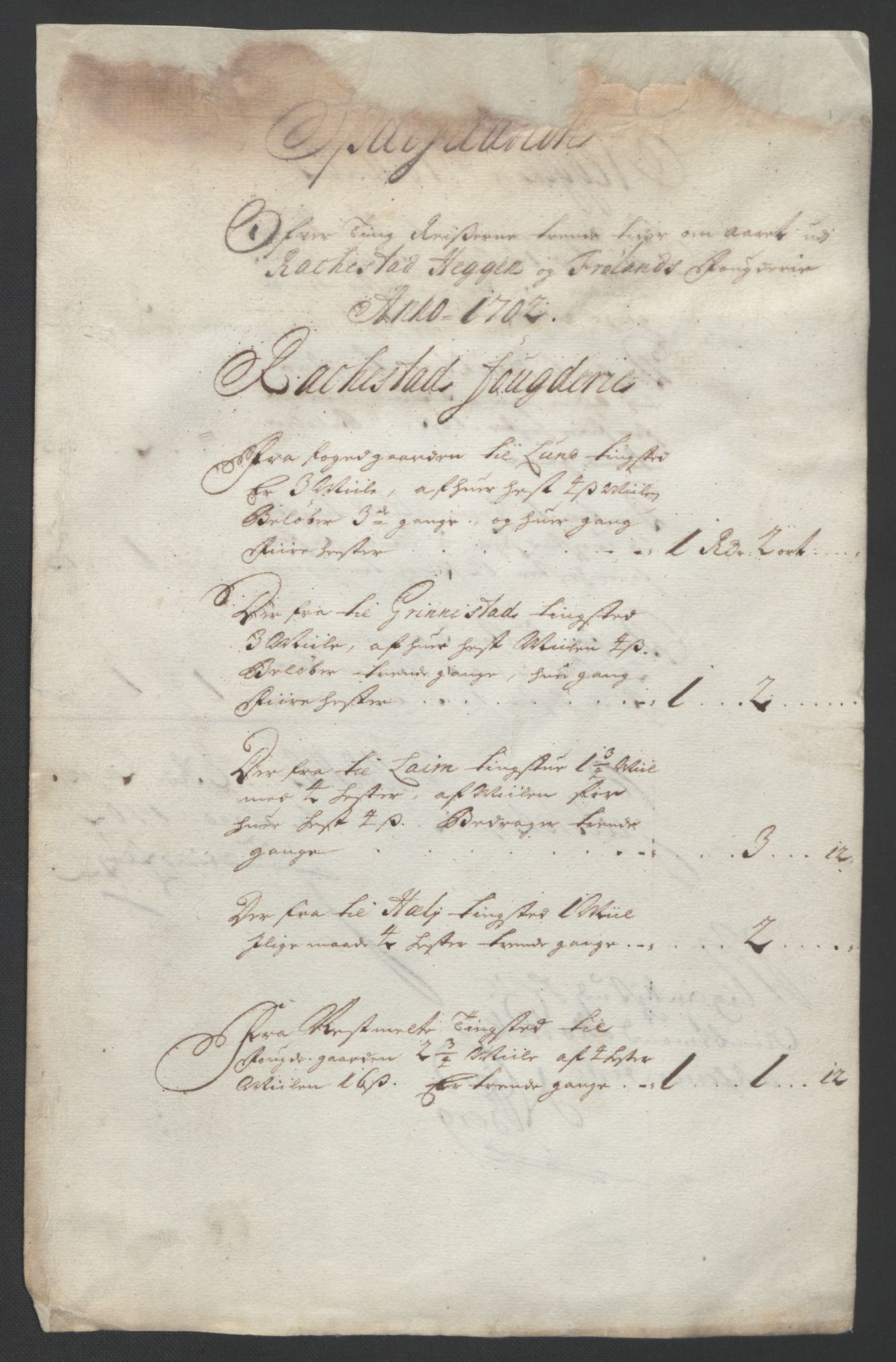 Rentekammeret inntil 1814, Reviderte regnskaper, Fogderegnskap, RA/EA-4092/R07/L0294: Fogderegnskap Rakkestad, Heggen og Frøland, 1702, s. 374