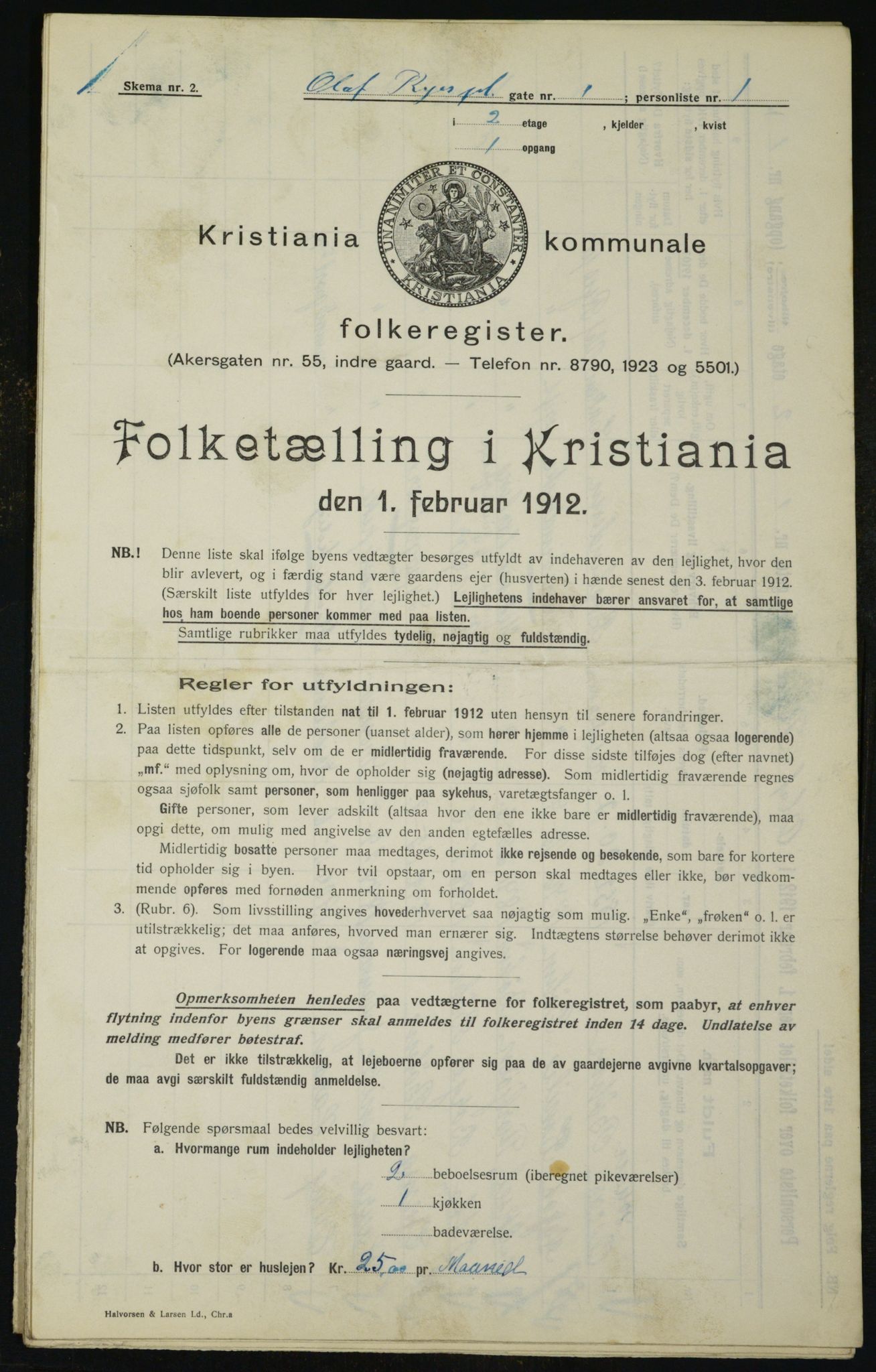 OBA, Kommunal folketelling 1.2.1912 for Kristiania, 1912, s. 75641