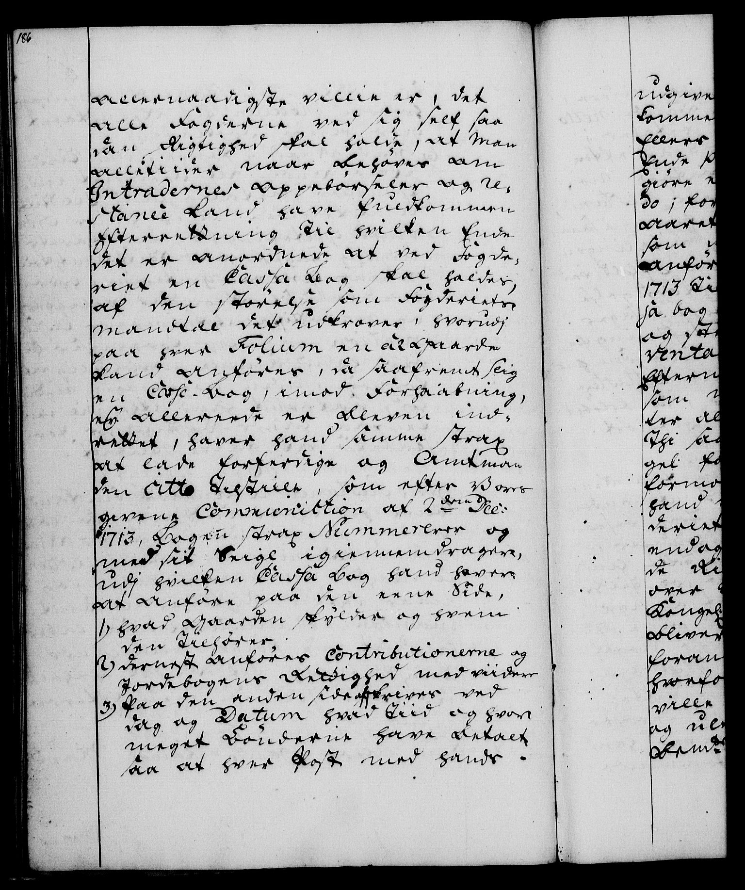 Rentekammeret, Kammerkanselliet, RA/EA-3111/G/Gg/Ggi/L0003: Norsk instruksjonsprotokoll med register (merket RK 53.36), 1751-1775, s. 186
