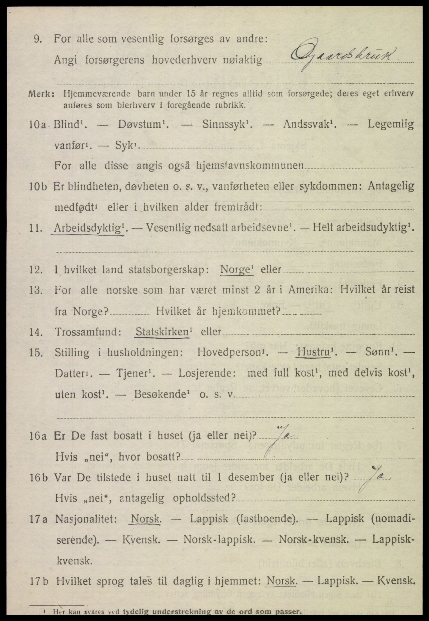 SAT, Folketelling 1920 for 1735 Kvam herred, 1920, s. 2344