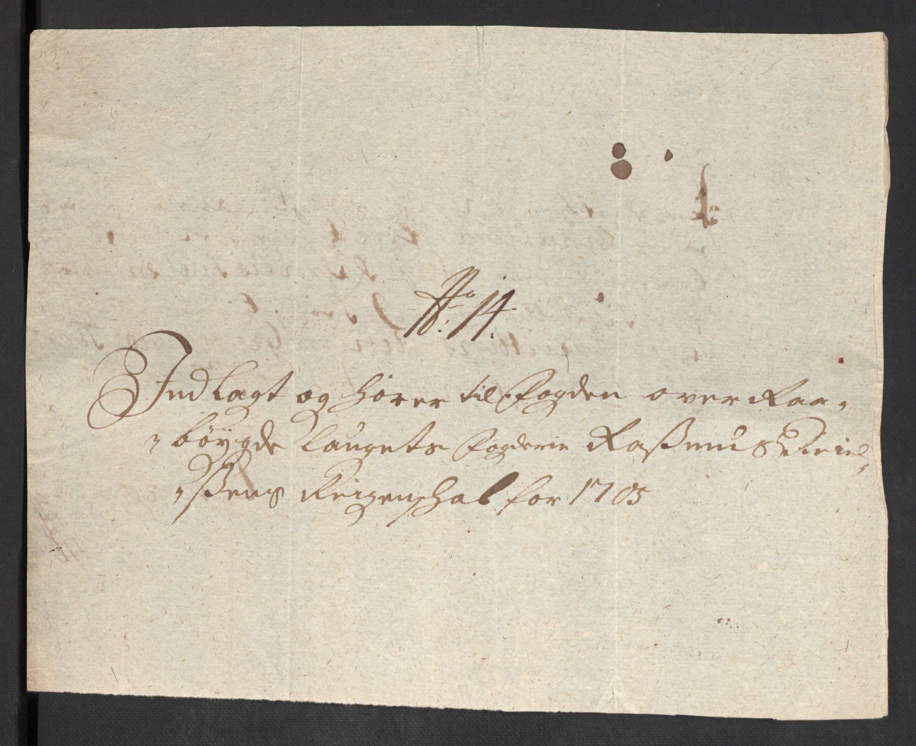 Rentekammeret inntil 1814, Reviderte regnskaper, Fogderegnskap, AV/RA-EA-4092/R40/L2447: Fogderegnskap Råbyggelag, 1703-1705, s. 411