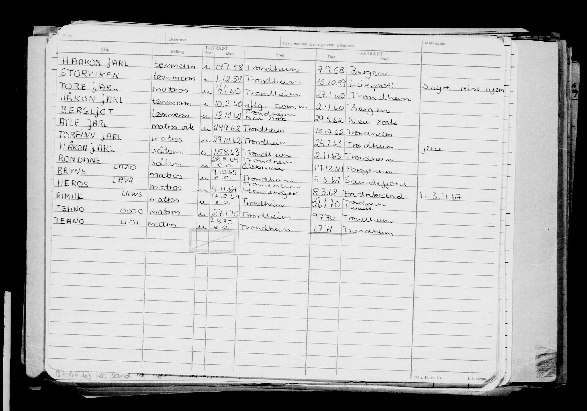 Direktoratet for sjømenn, AV/RA-S-3545/G/Gb/L0170: Hovedkort, 1919, s. 499