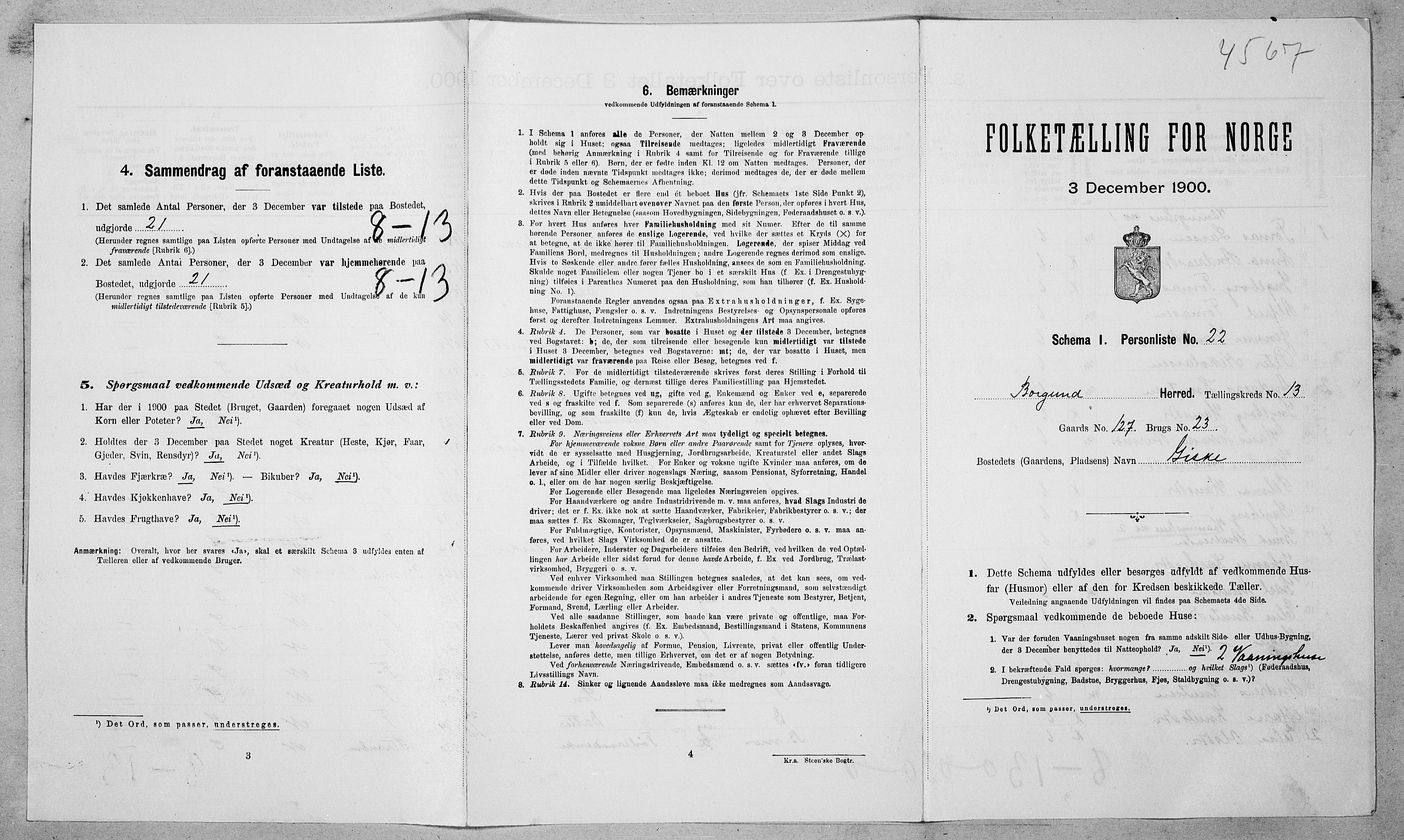 SAT, Folketelling 1900 for 1531 Borgund herred, 1900, s. 1424
