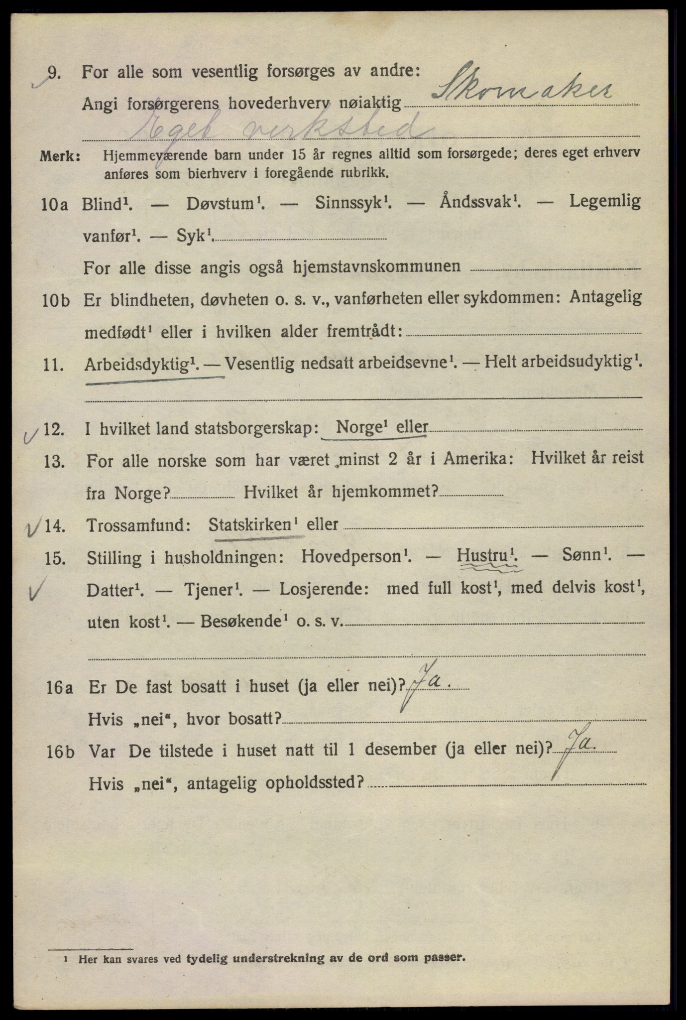 SAO, Folketelling 1920 for 0301 Kristiania kjøpstad, 1920, s. 477634