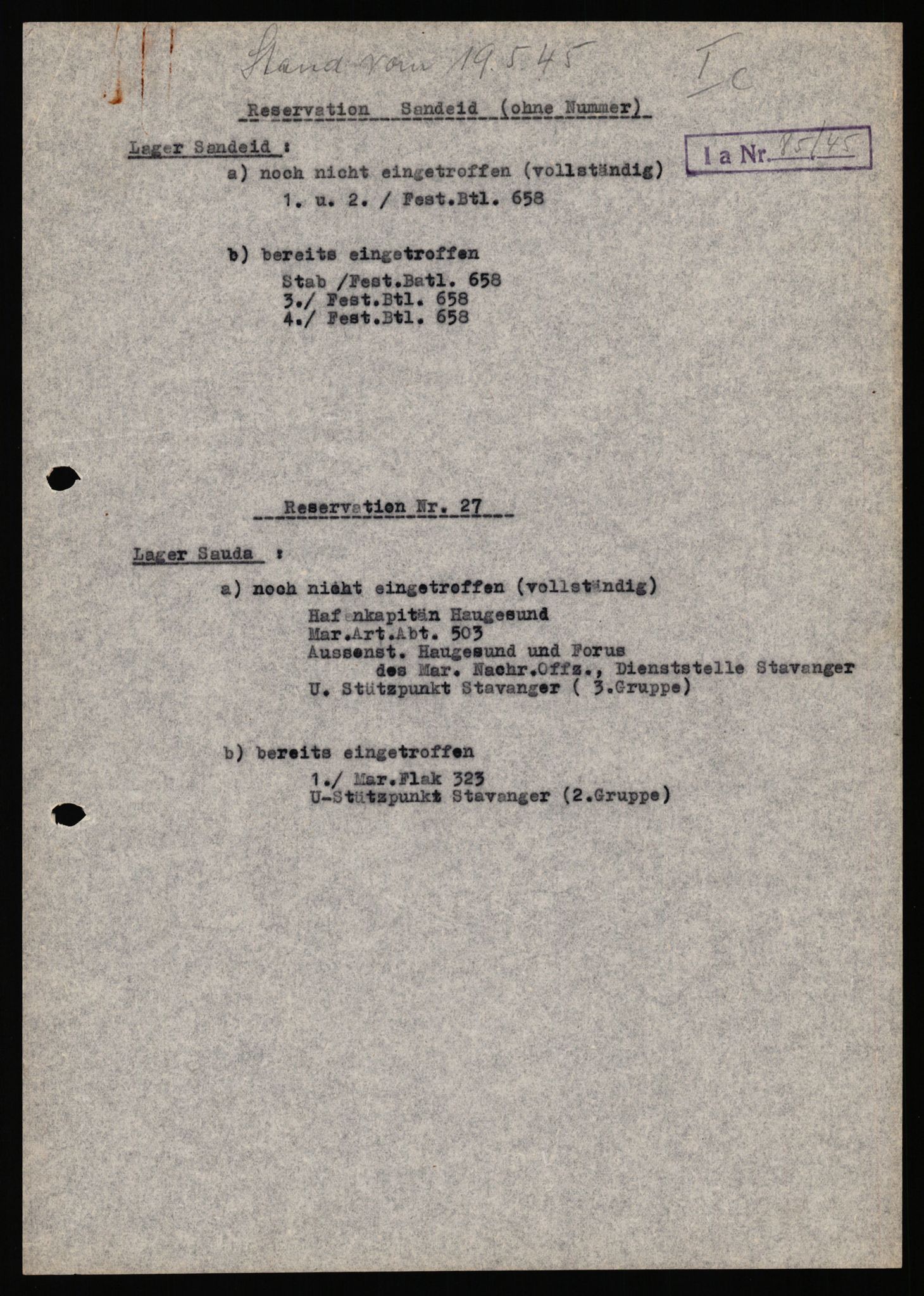 Deutscher Oberbefehlshaber Norwegen (DOBN), AV/RA-RAFA-2197/D/Dl/L0119: DB Zone Stavanger Abt. Ic, 1945, s. 225