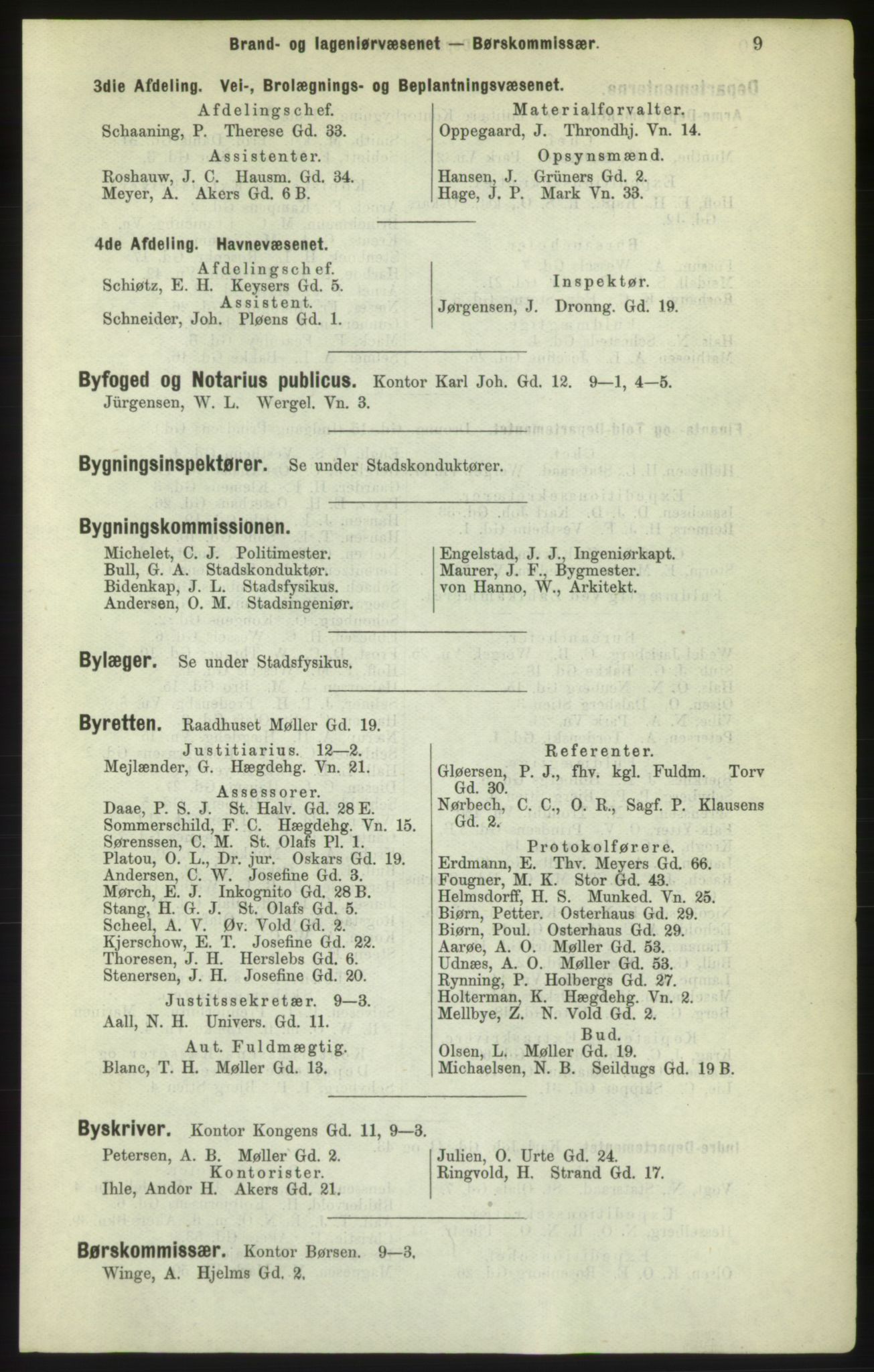 Kristiania/Oslo adressebok, PUBL/-, 1882, s. 9