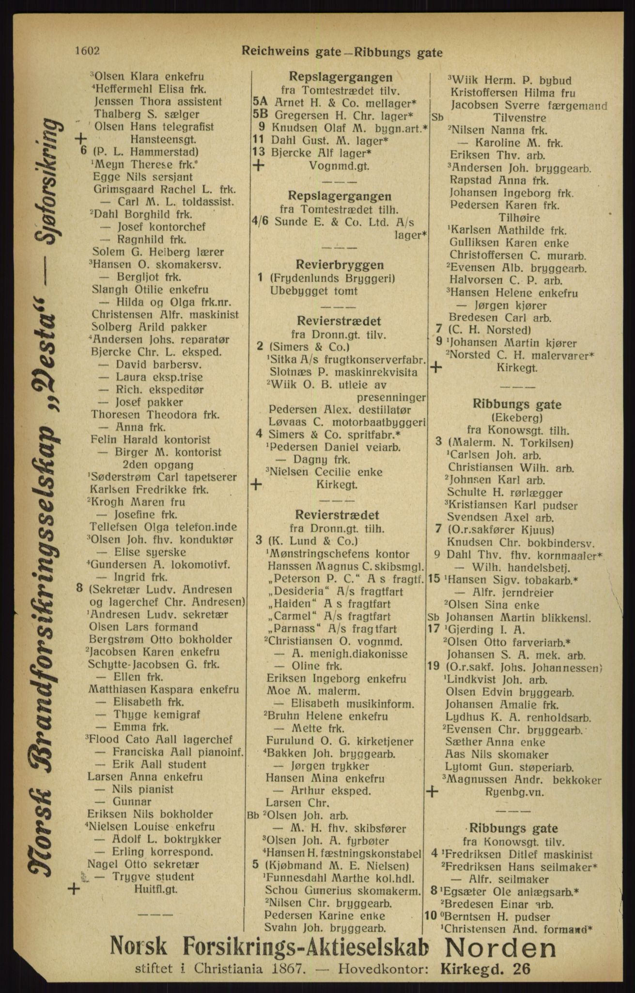 Kristiania/Oslo adressebok, PUBL/-, 1916, s. 1602