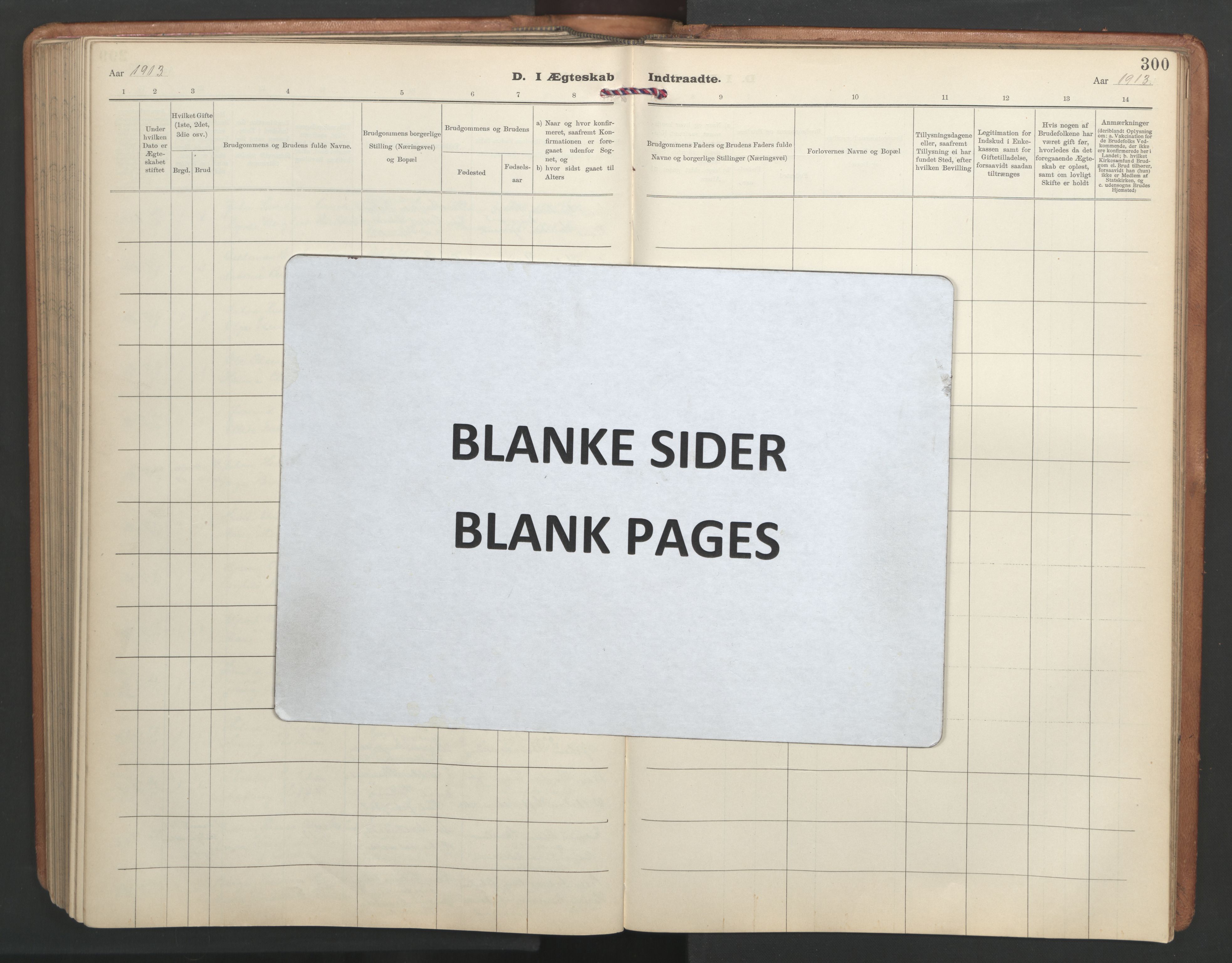 Ministerialprotokoller, klokkerbøker og fødselsregistre - Sør-Trøndelag, AV/SAT-A-1456/603/L0173: Klokkerbok nr. 603C01, 1907-1962, s. 300