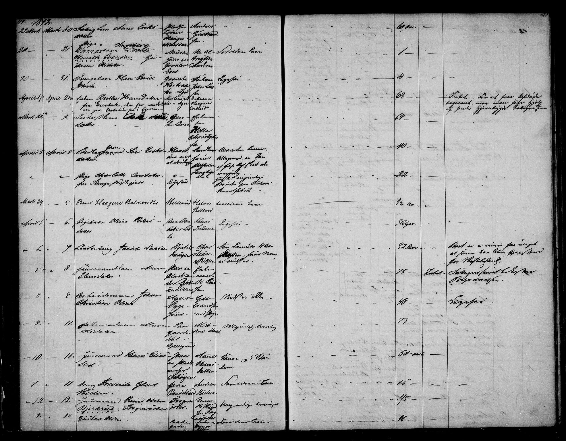 Aker sorenskriveri, SAO/A-10895/H/Ha/Haa/L0002: Dødsanmeldelsesprotokoll, 1839-1850, s. 119-120