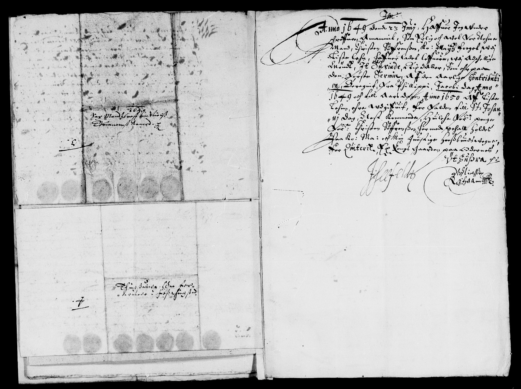 Rentekammeret inntil 1814, Reviderte regnskaper, Lensregnskaper, AV/RA-EA-5023/R/Rb/Rbr/L0018: Lista len, 1648-1651