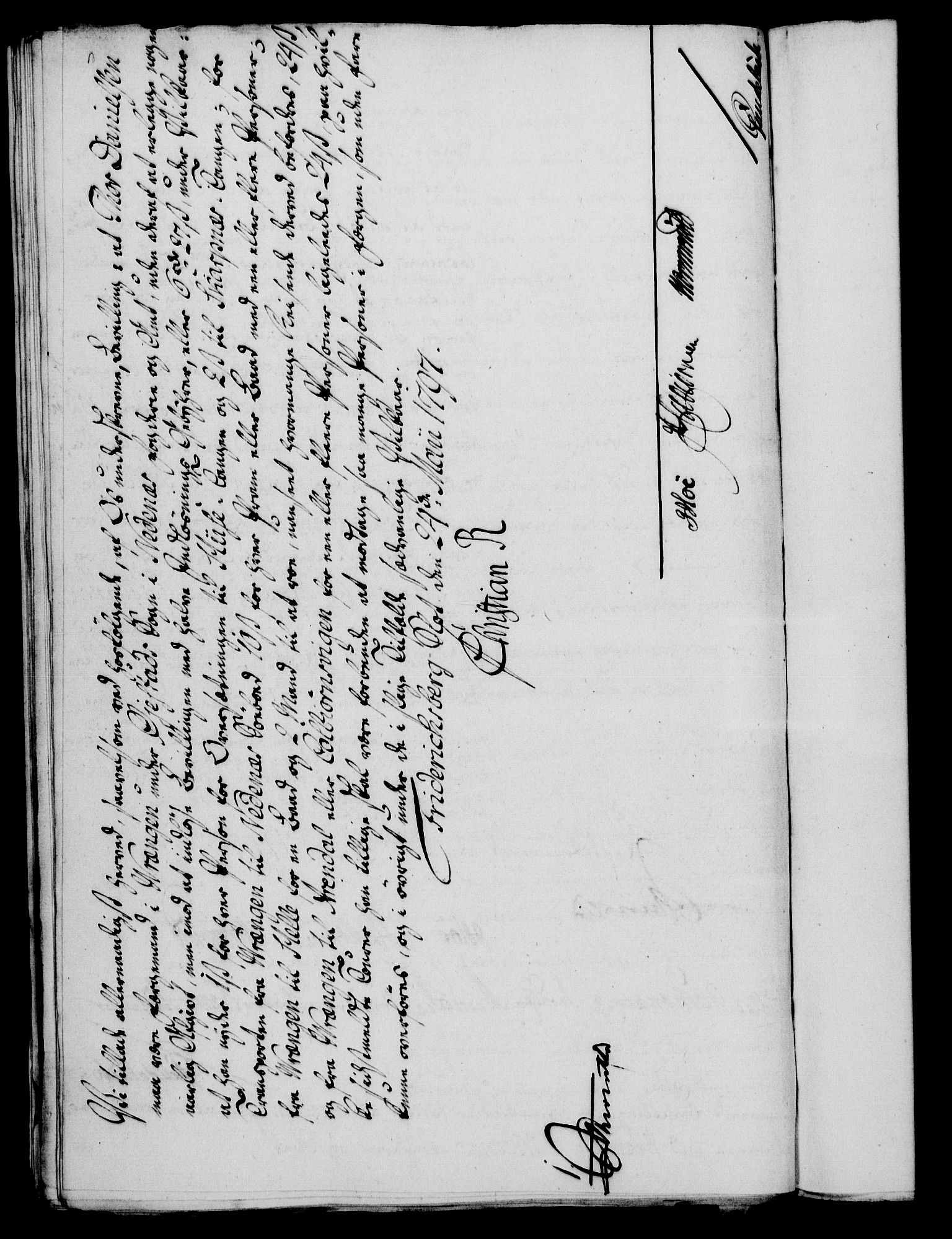 Rentekammeret, Kammerkanselliet, RA/EA-3111/G/Gf/Gfa/L0079: Norsk relasjons- og resolusjonsprotokoll (merket RK 52.79), 1797, s. 181