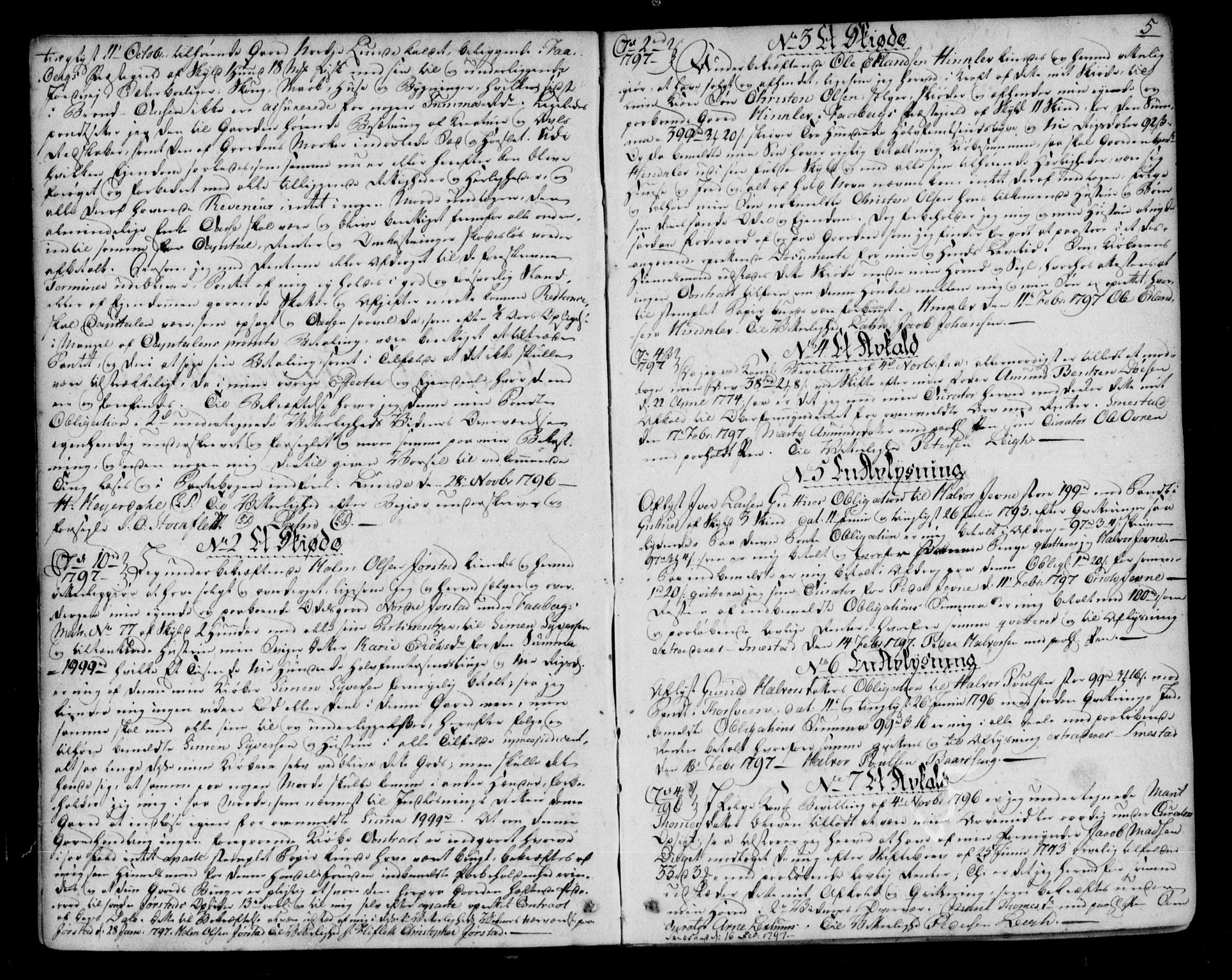 Sør-Gudbrandsdal tingrett, AV/SAH-TING-004/H/Hb/Hba/L0006: Pantebok nr. I 6, 1797-1810, s. 5