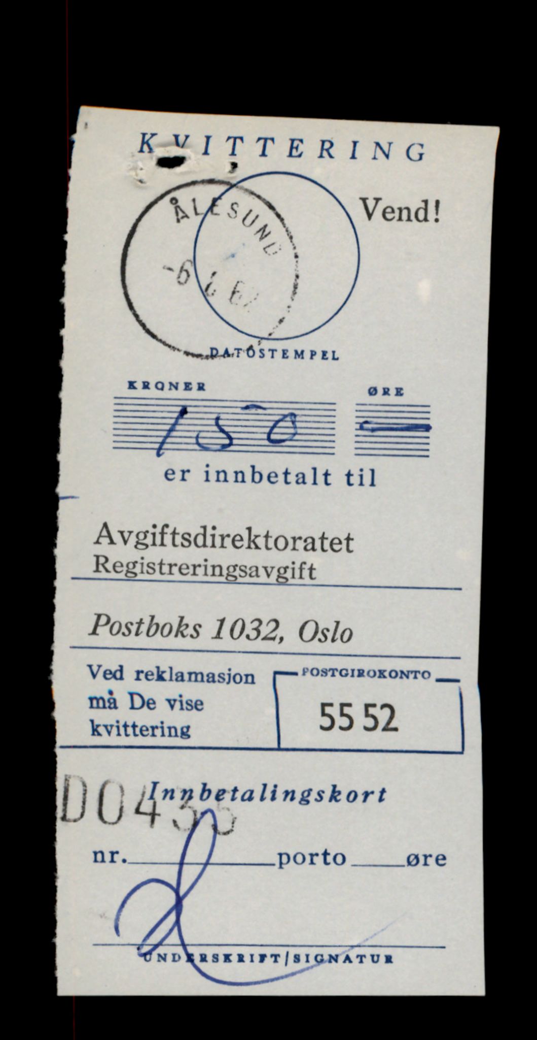 Møre og Romsdal vegkontor - Ålesund trafikkstasjon, SAT/A-4099/F/Fe/L0003: Registreringskort for kjøretøy T 232 - T 340, 1927-1998, s. 2588