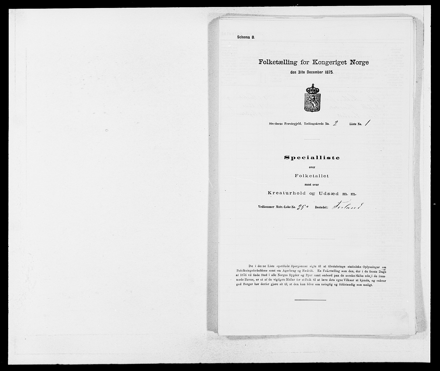 SAB, Folketelling 1875 for 1221P Stord prestegjeld, 1875, s. 97