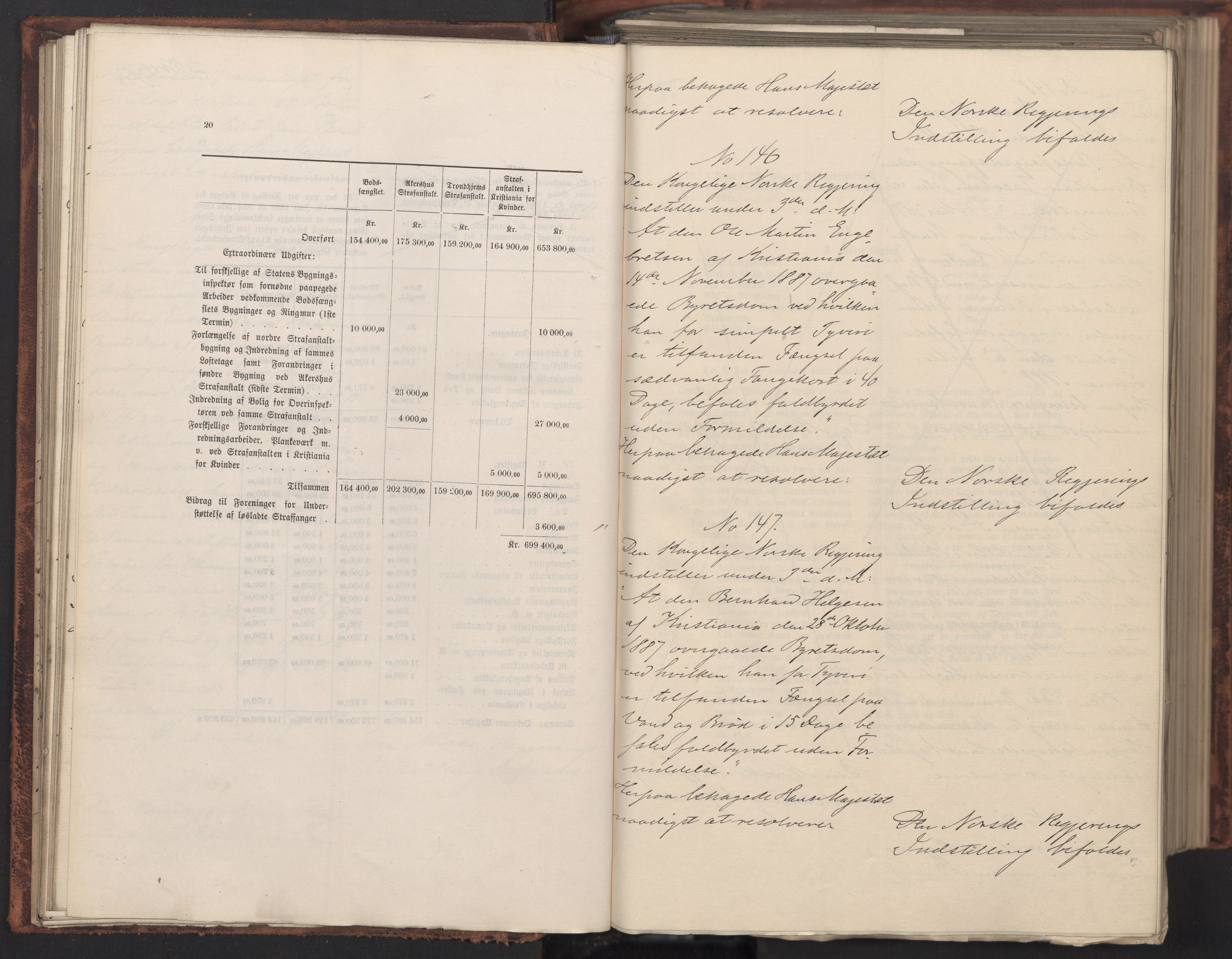 Statsrådssekretariatet, AV/RA-S-1001/A/Ab/L0151: Kgl. res. nr. 1-1281, 1. halvår, 1888