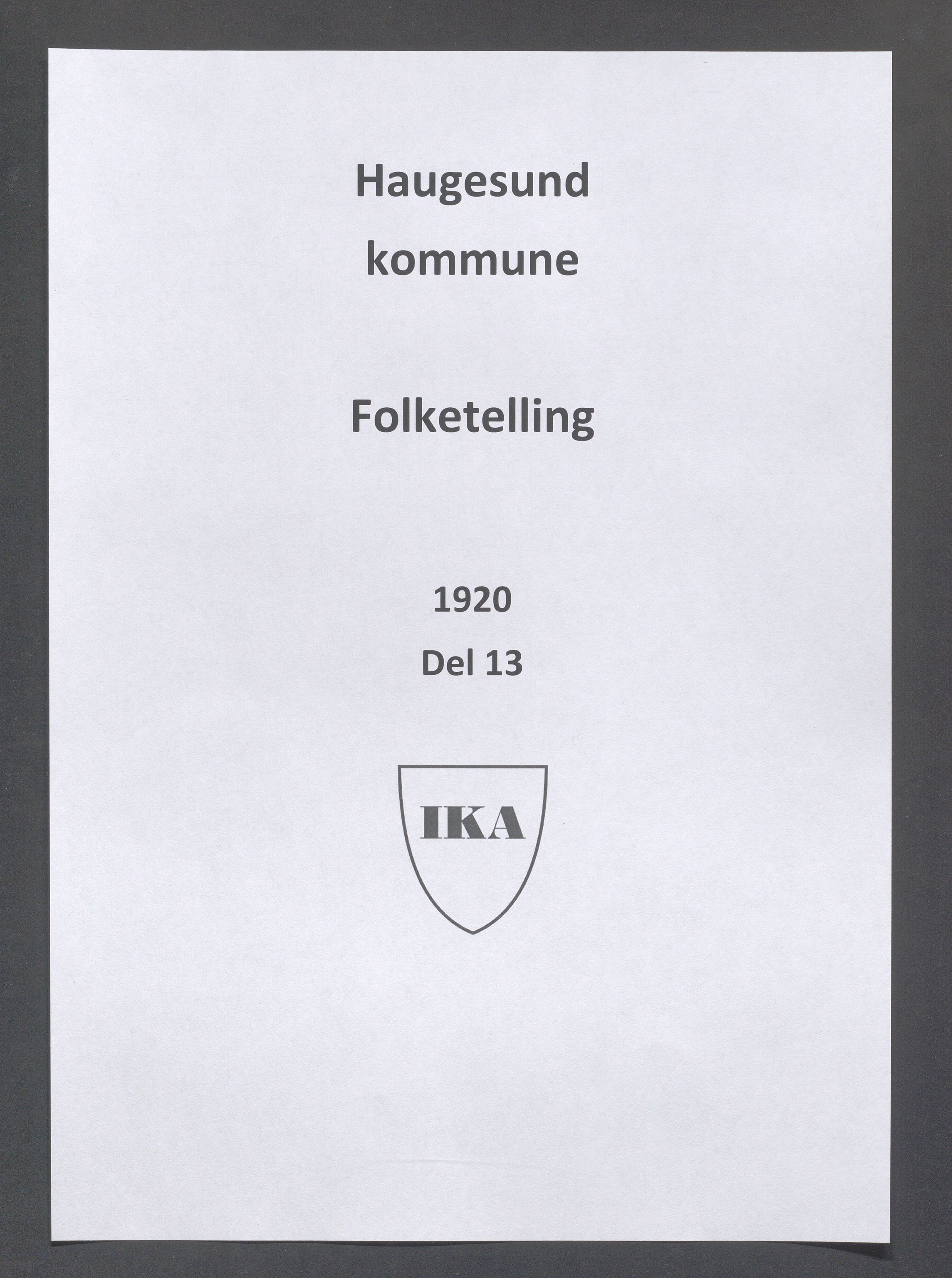 IKAR, Kommunal folketelling 1.5.1920 for Haugesund, 1920, s. 5610