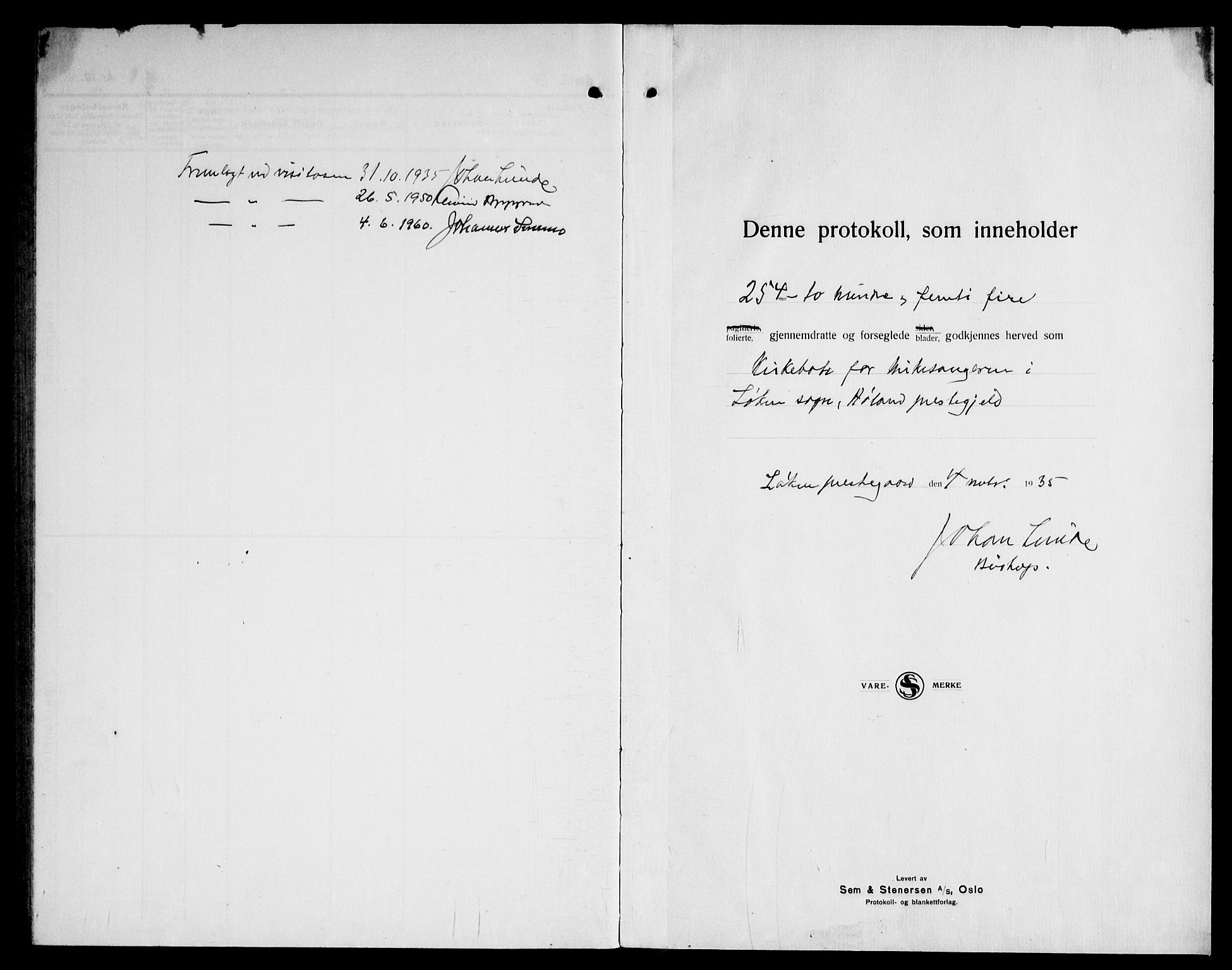 Høland prestekontor Kirkebøker, AV/SAO-A-10346a/G/Ga/L0009: Klokkerbok nr. I 9, 1930-1951