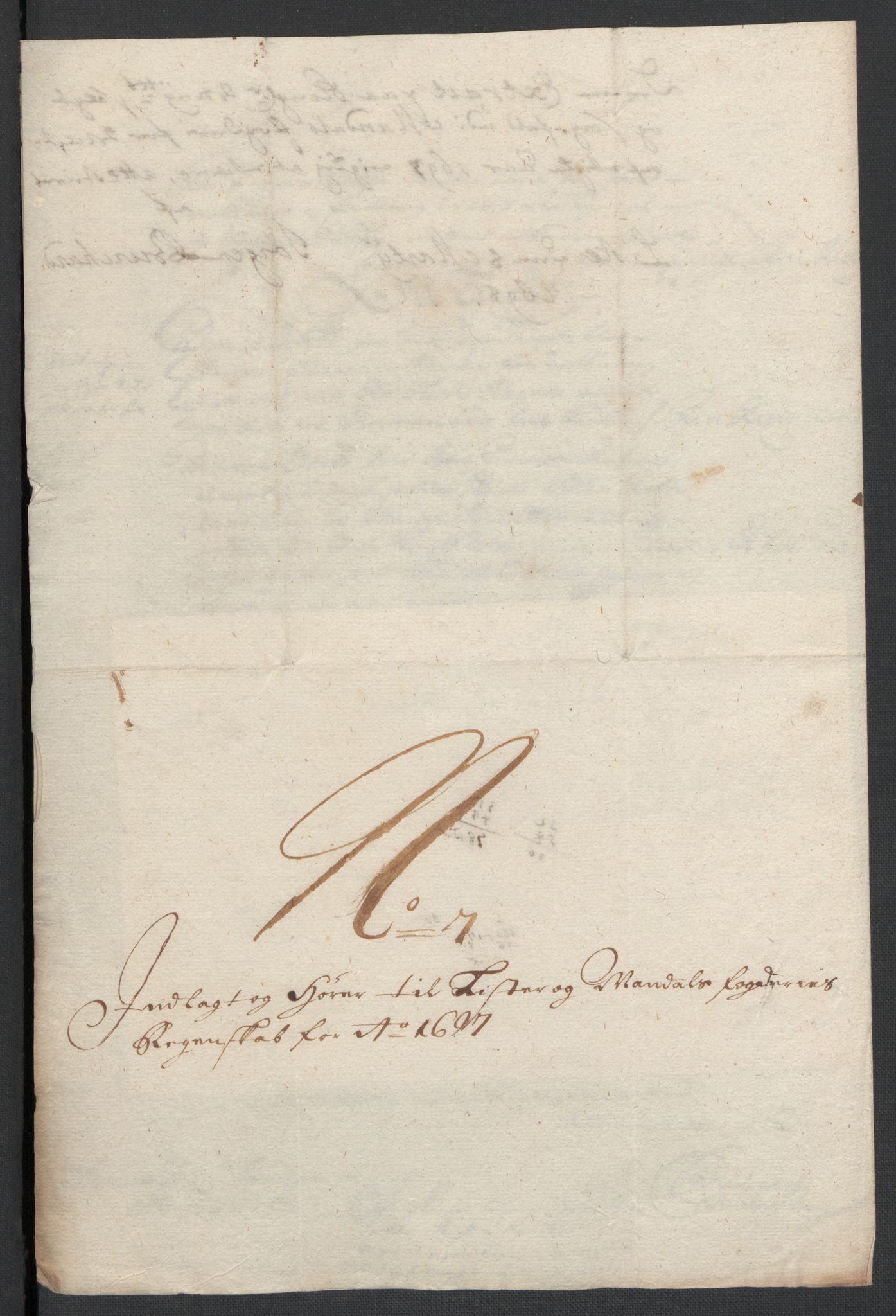Rentekammeret inntil 1814, Reviderte regnskaper, Fogderegnskap, RA/EA-4092/R43/L2546: Fogderegnskap Lista og Mandal, 1696-1697, s. 224