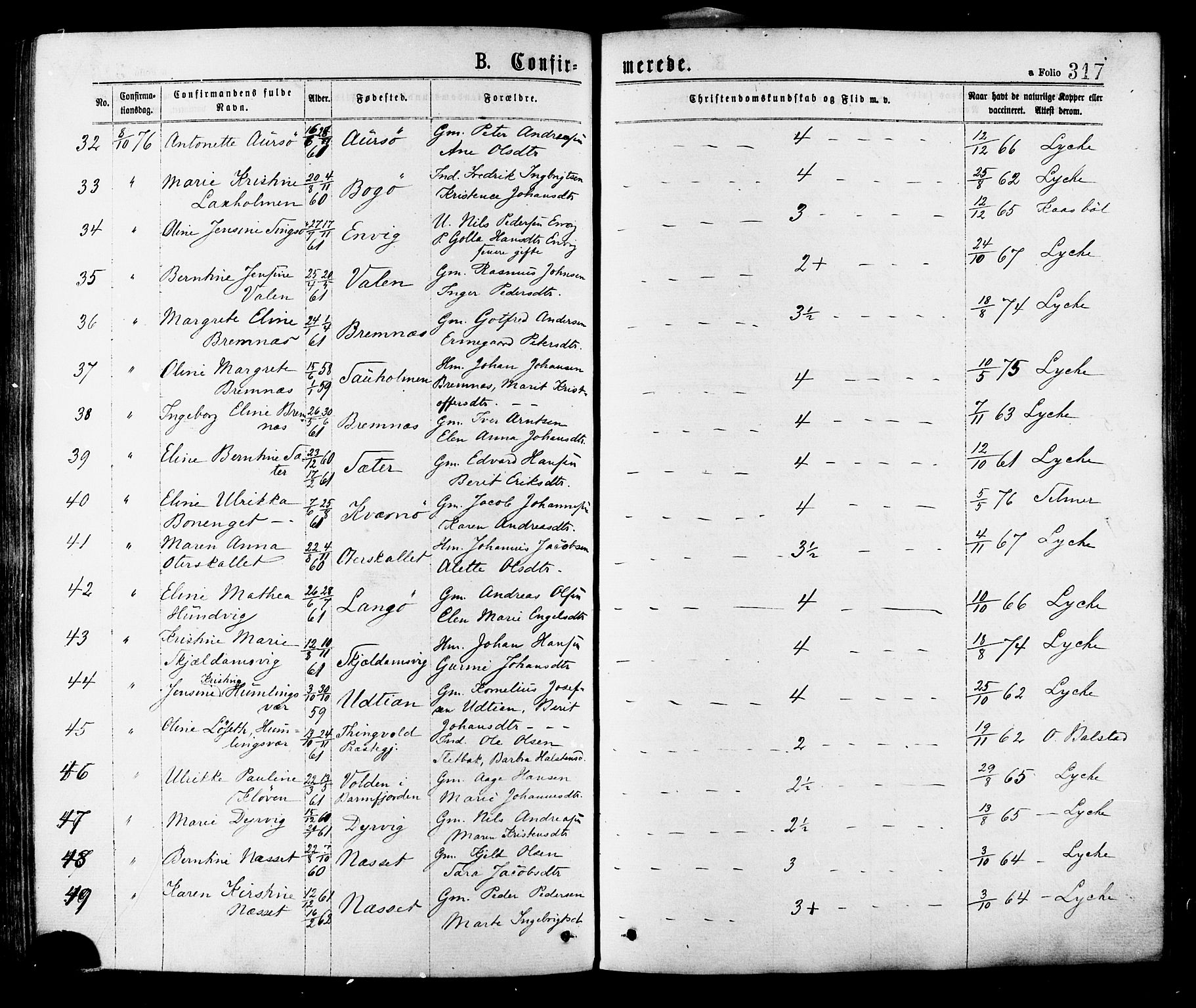 Ministerialprotokoller, klokkerbøker og fødselsregistre - Sør-Trøndelag, AV/SAT-A-1456/634/L0532: Ministerialbok nr. 634A08, 1871-1881, s. 317
