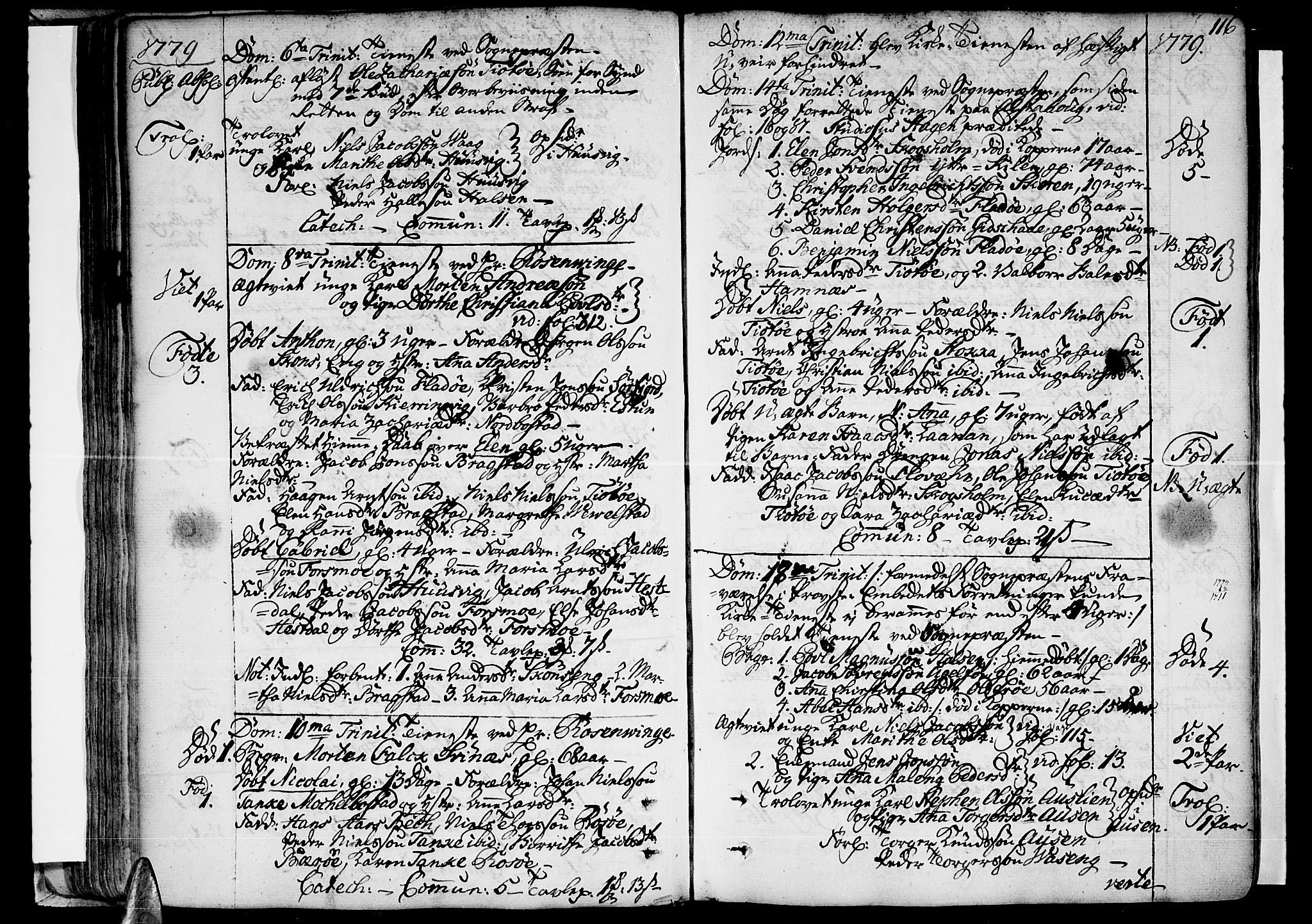 Ministerialprotokoller, klokkerbøker og fødselsregistre - Nordland, AV/SAT-A-1459/830/L0440: Ministerialbok nr. 830A07 /2, 1776-1800, s. 116