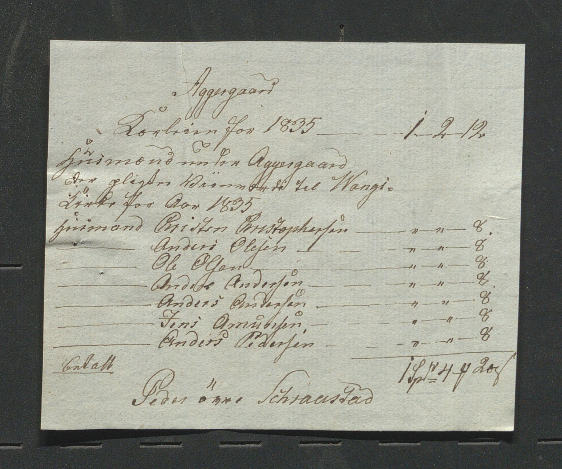 Åker i Vang, Hedmark, og familien Todderud, AV/SAH-ARK-010/E/Ec/L0001: Korrespondanse ordnet etter emne, 1772-1907, s. 239