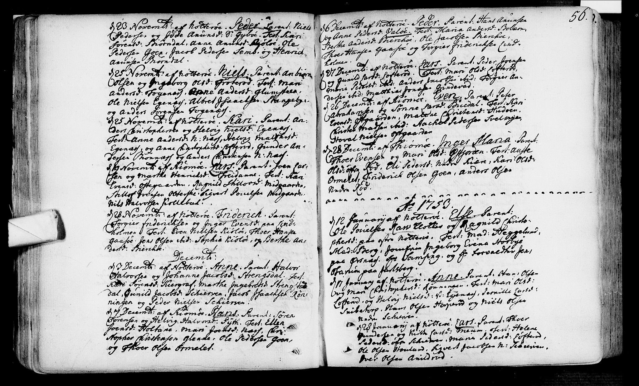 Nøtterøy kirkebøker, AV/SAKO-A-354/F/Fa/L0002: Ministerialbok nr. I 2, 1738-1790, s. 56