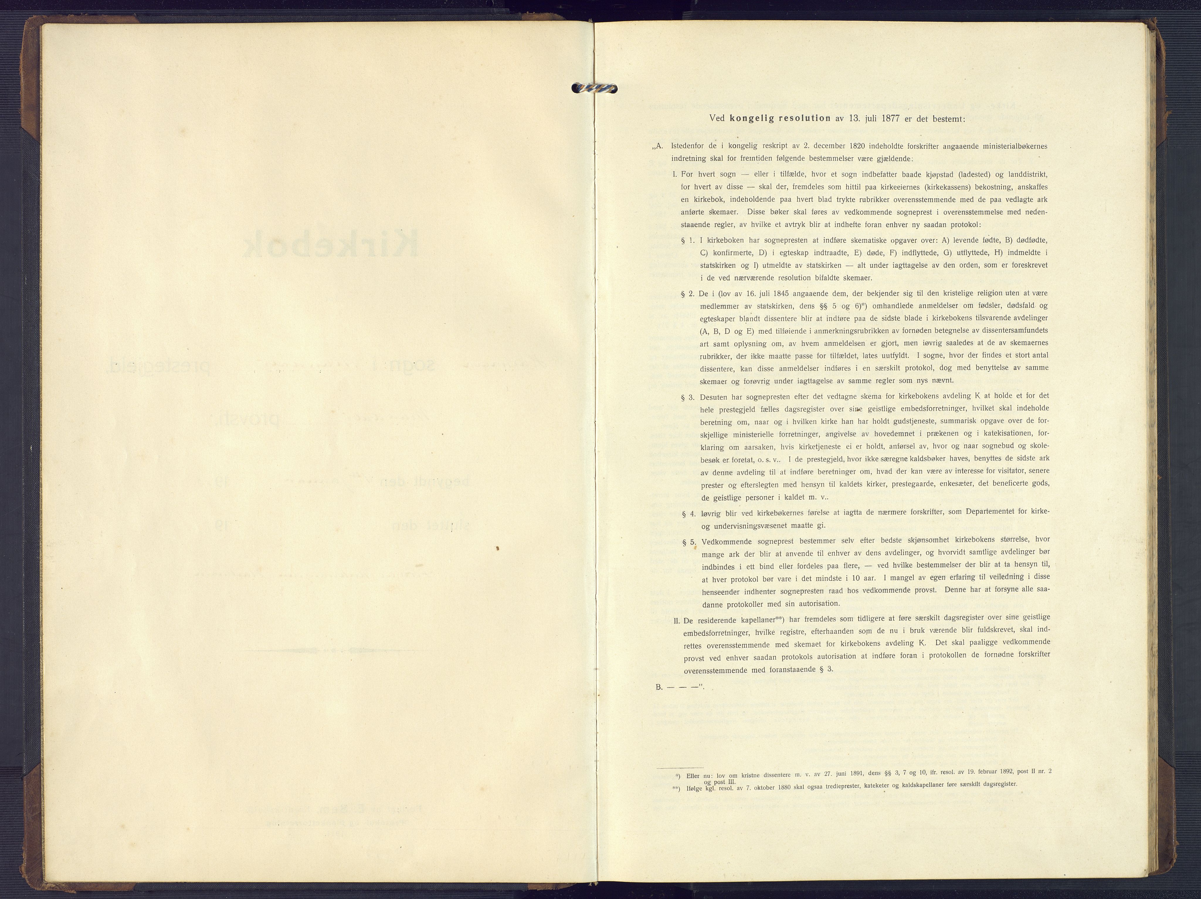 Mandal sokneprestkontor, AV/SAK-1111-0030/F/Fb/Fbb/L0005: Klokkerbok nr. B 5, 1913-1957