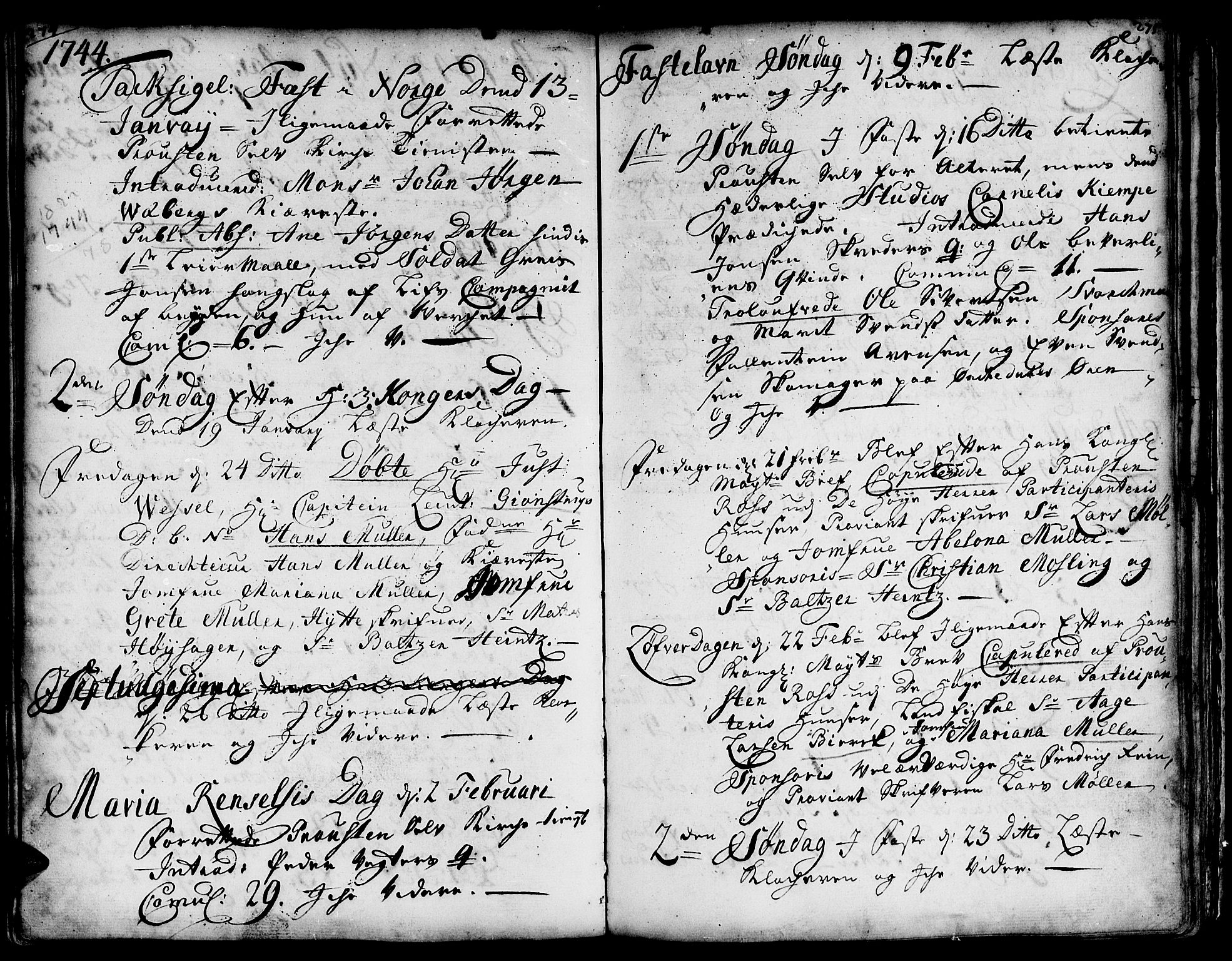 Ministerialprotokoller, klokkerbøker og fødselsregistre - Sør-Trøndelag, SAT/A-1456/671/L0839: Ministerialbok nr. 671A01, 1730-1755, s. 274-275
