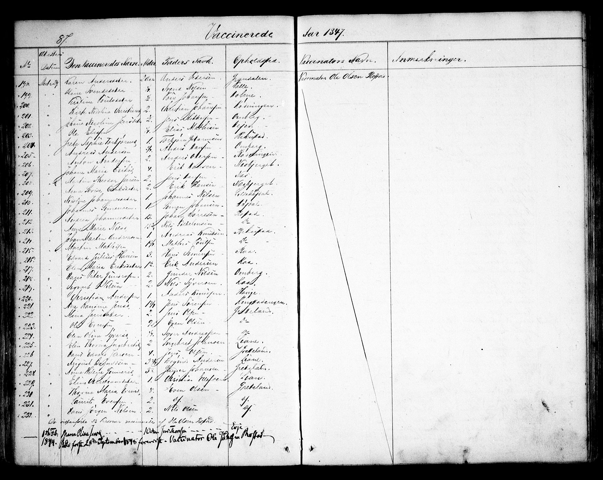Tune prestekontor Kirkebøker, AV/SAO-A-2007/F/Fa/L0010b: Ministerialbok nr. 10B, 1847-1852, s. 87