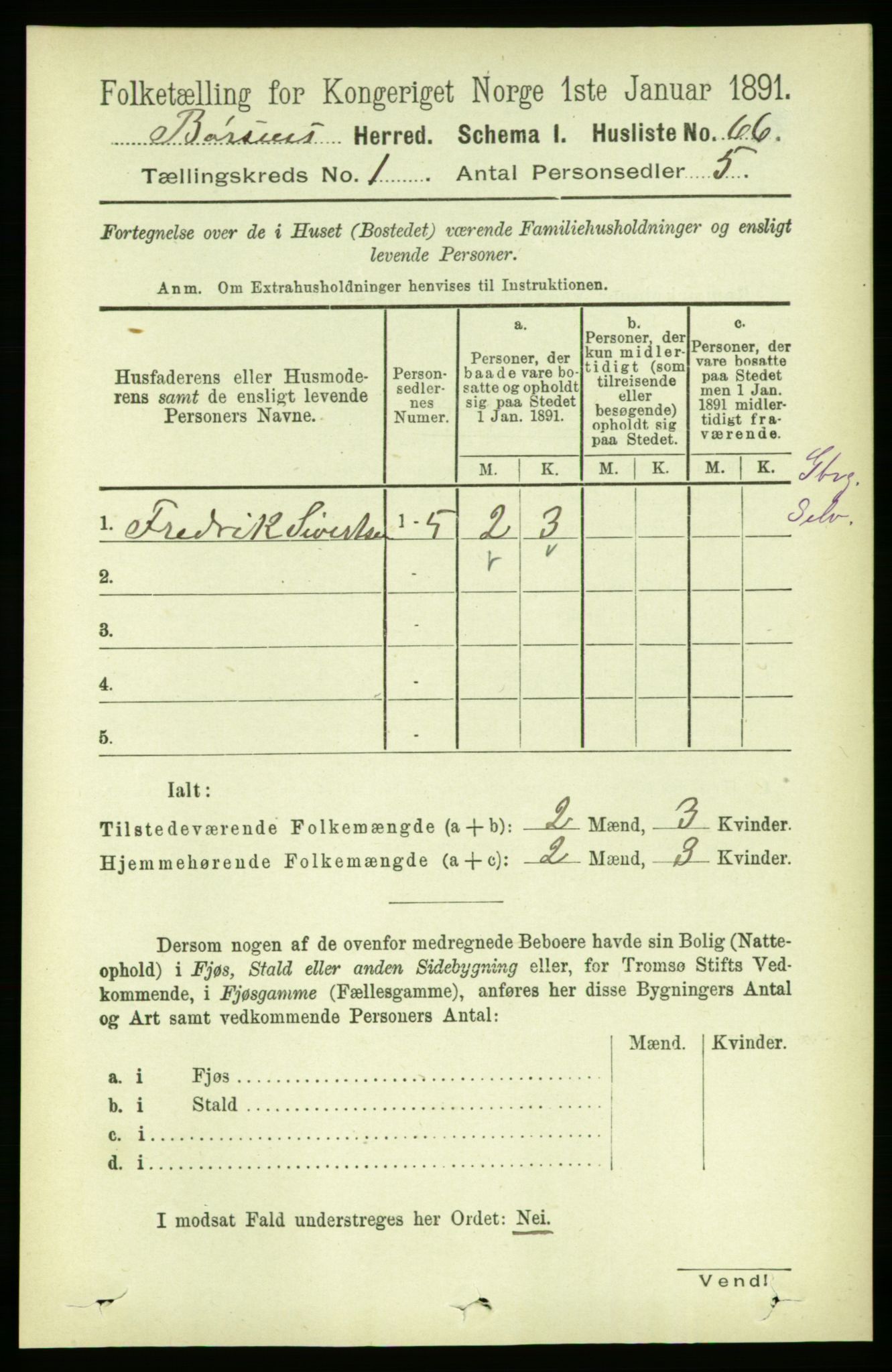 RA, Folketelling 1891 for 1658 Børsa herred, 1891, s. 84