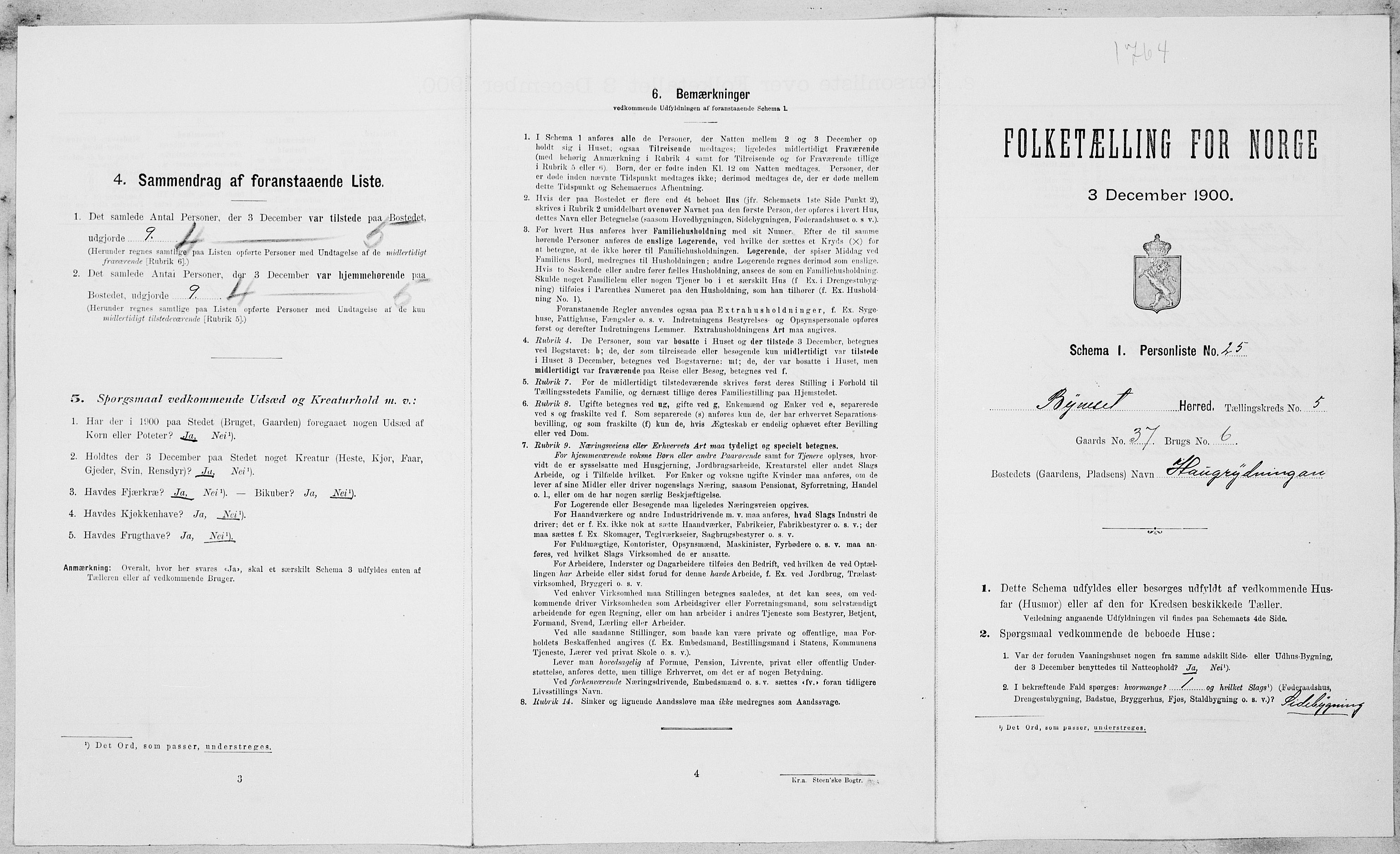 SAT, Folketelling 1900 for 1655 Byneset herred, 1900, s. 339