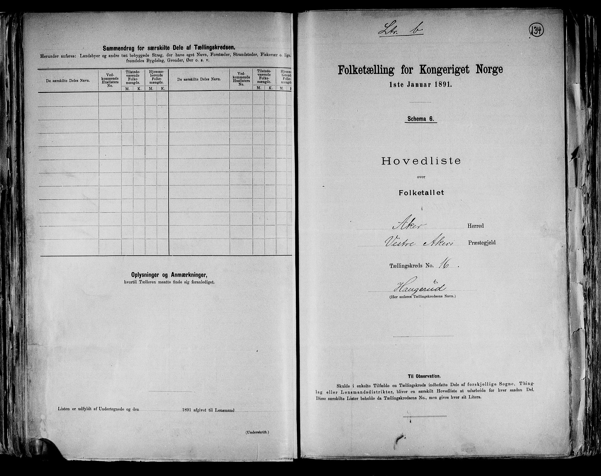 RA, Folketelling 1891 for 0218 Aker herred, 1891, s. 52