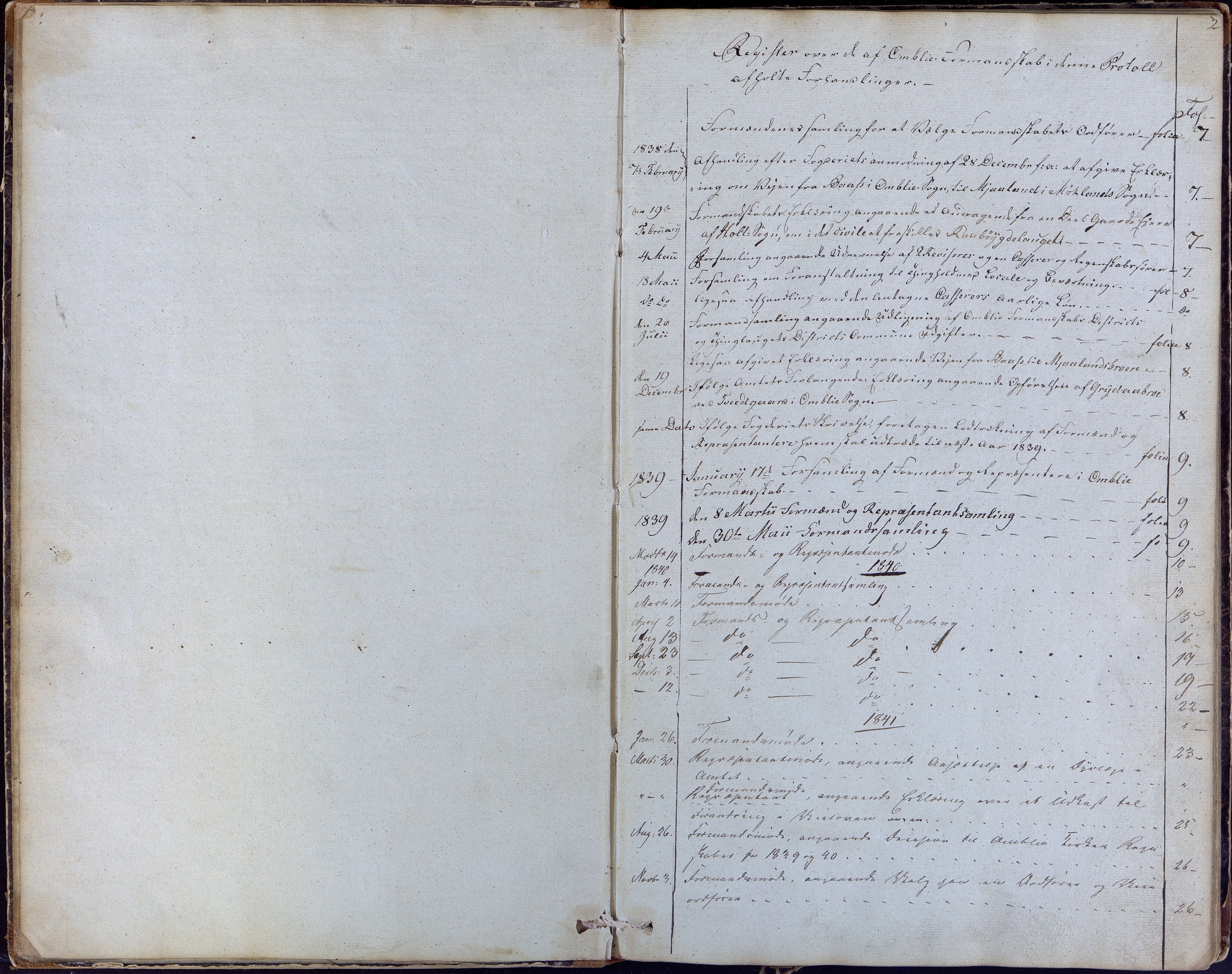 Åmli kommune før 1985, AAKS/KA0929-PK/01/01a/L0001: Møtebok, 1837-1854, s. 2