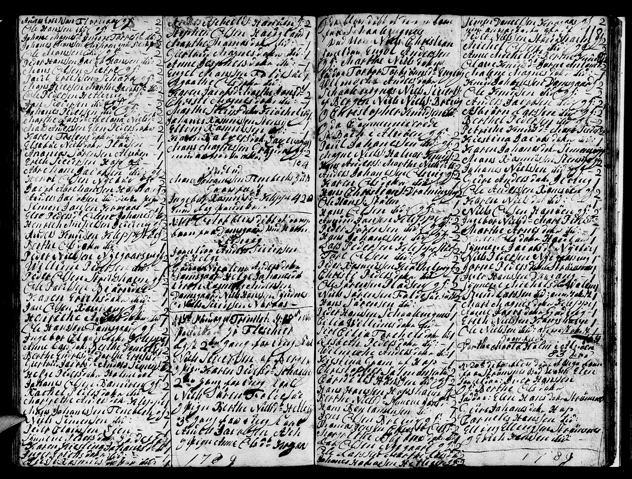 Askøy Sokneprestembete, SAB/A-74101/H/Ha/Hab/Haba/L0001: Klokkerbok nr. A 1, 1775-1792, s. 118