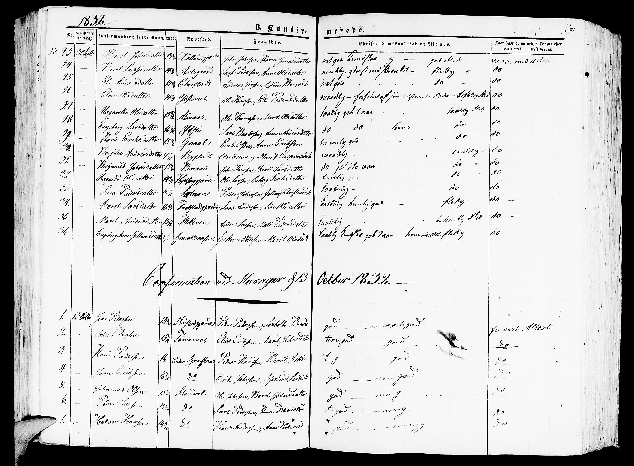 Ministerialprotokoller, klokkerbøker og fødselsregistre - Nord-Trøndelag, AV/SAT-A-1458/709/L0070: Ministerialbok nr. 709A10, 1820-1832, s. 291