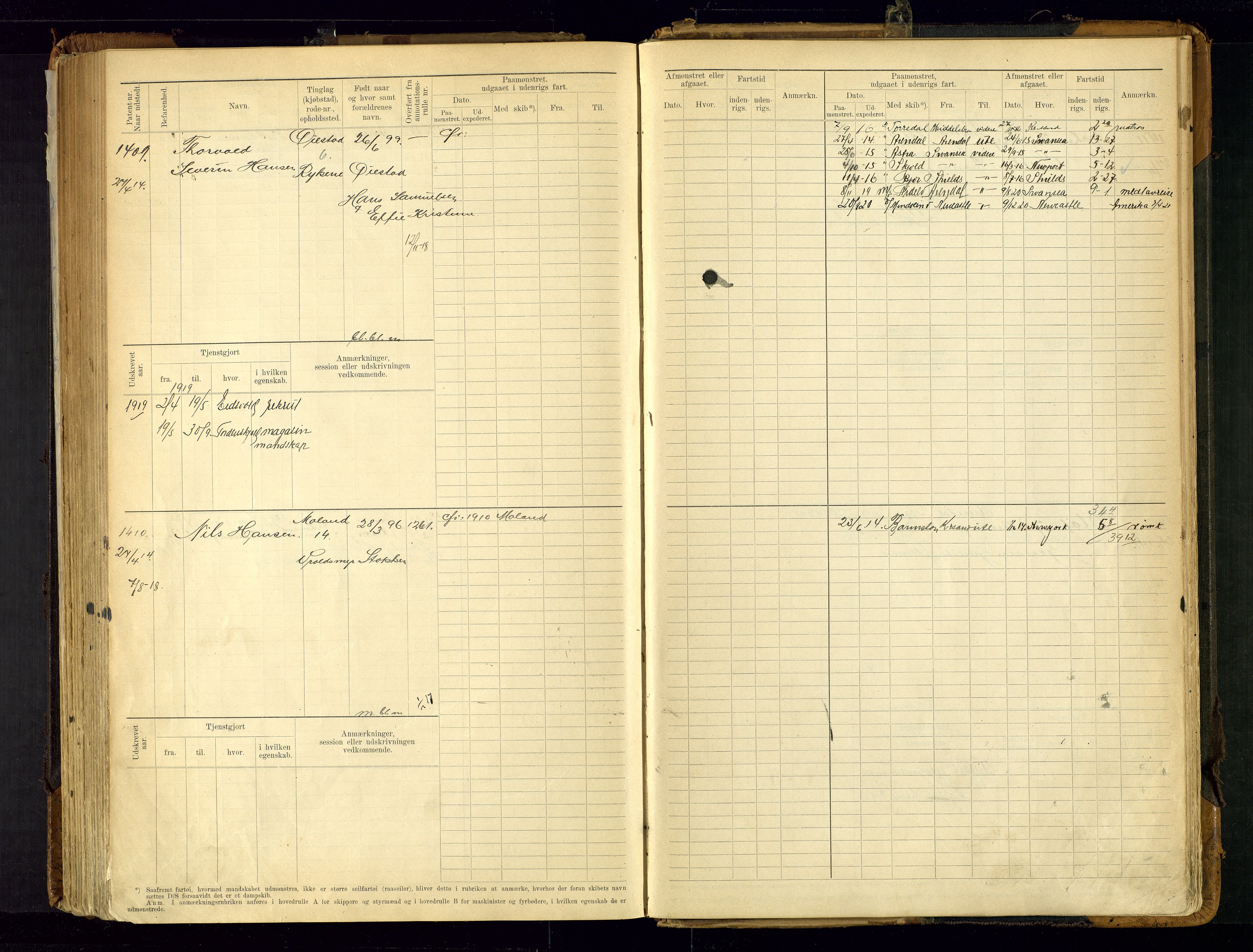 Arendal mønstringskrets, SAK/2031-0012/F/Fb/L0021: Hovedrulle A nr 969-1465, S-19, 1910-1914, s. 225