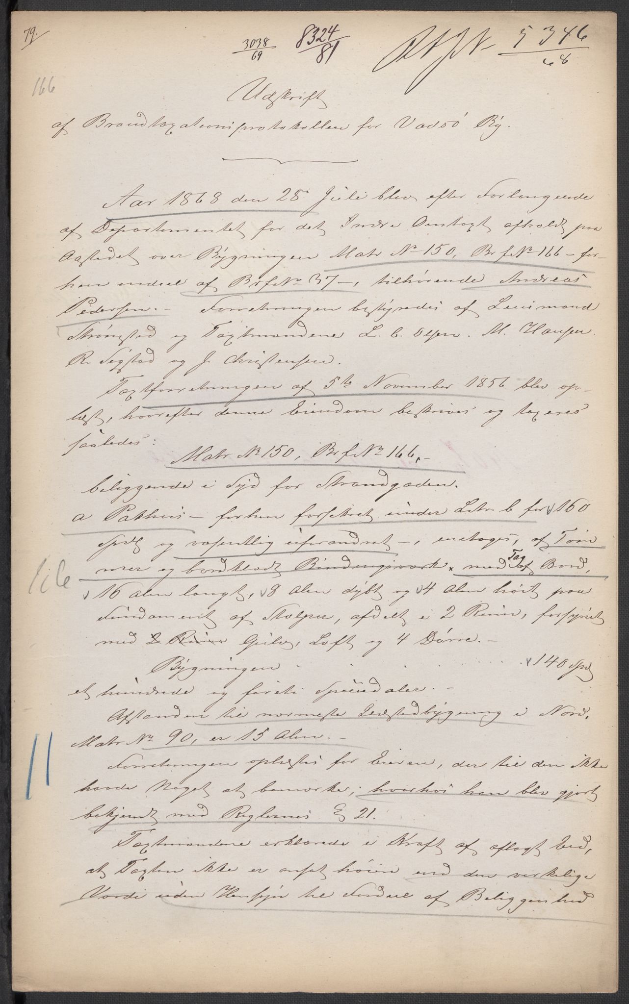 Norges Brannkasse, AV/RA-S-1549/E/Eu/L0011: Branntakster for Vadsø by, 1868-1934, s. 6