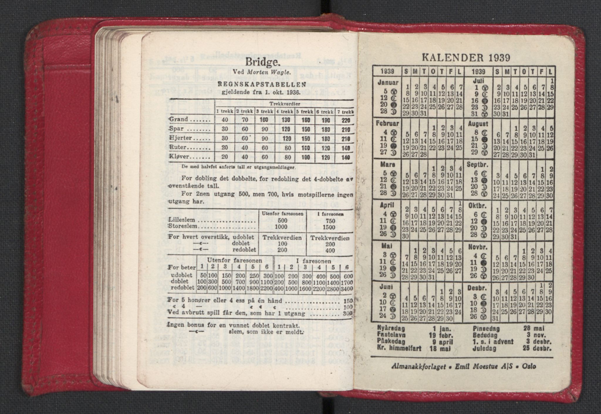 Quisling, Vidkun, AV/RA-PA-0750/H/L0001: 7. sanser (lommealmanakker) med Quislings egenhendige innførsler - 22 stk. i skinnmappe, 1922-1944, s. 1278