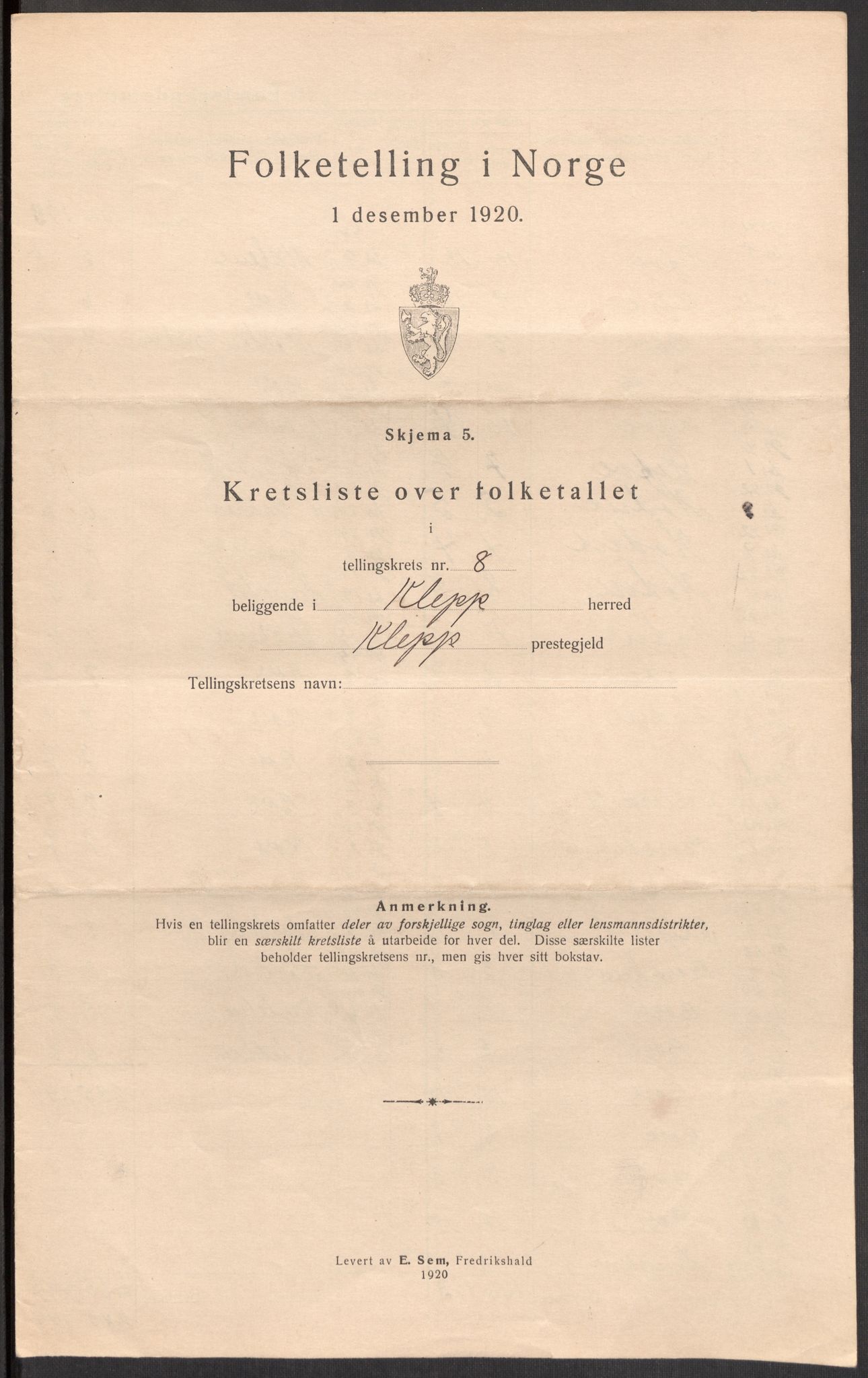 SAST, Folketelling 1920 for 1120 Klepp herred, 1920, s. 28