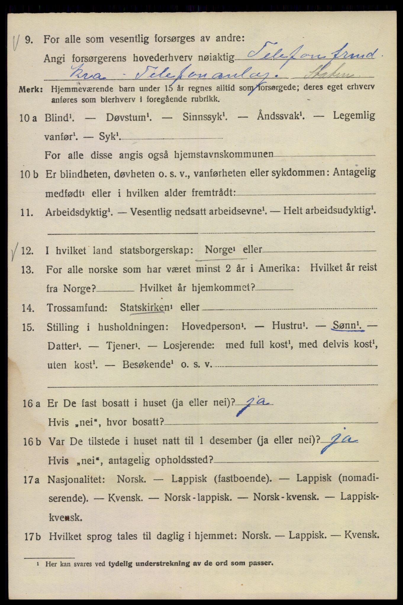 SAO, Folketelling 1920 for 0301 Kristiania kjøpstad, 1920, s. 592954