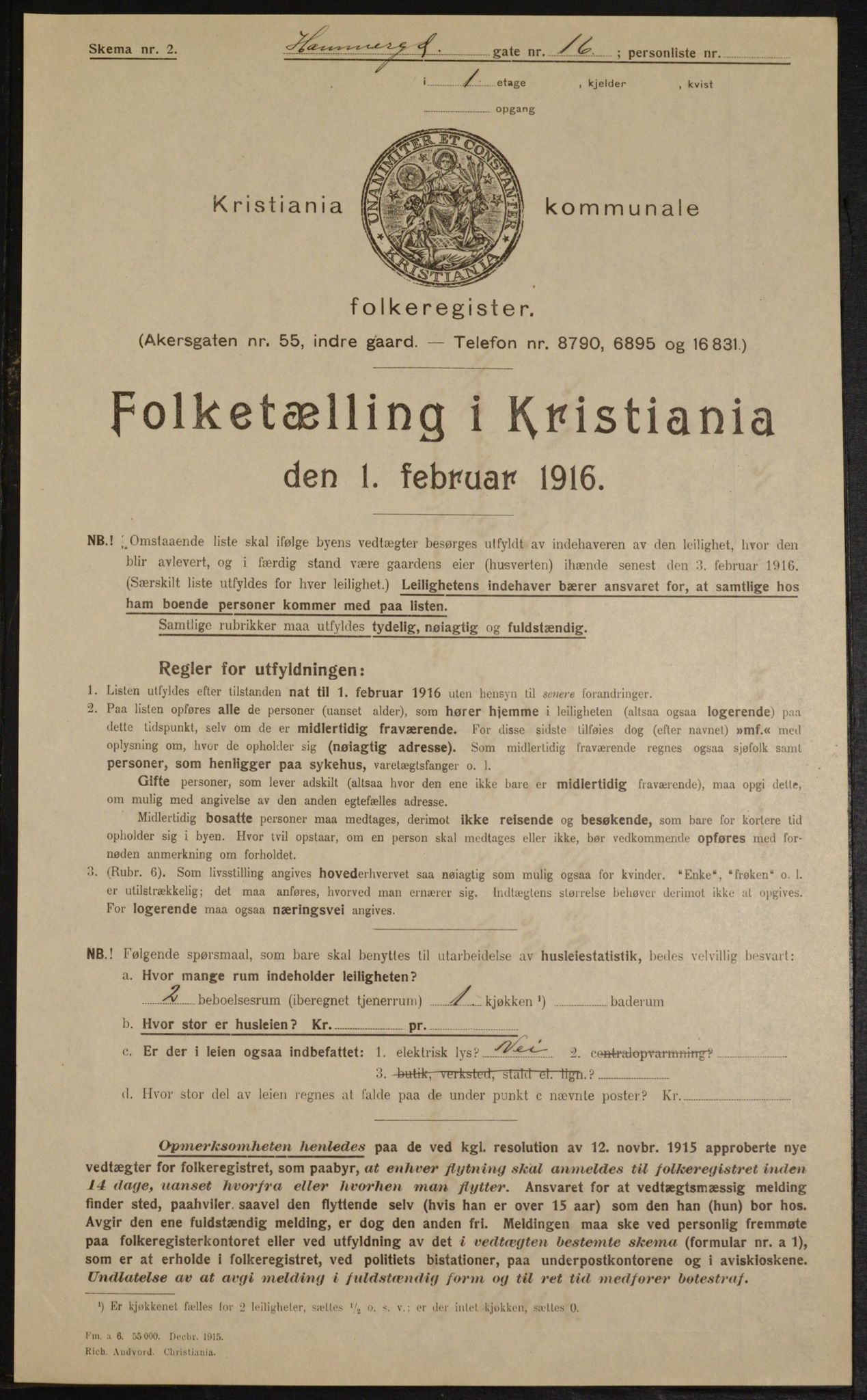 OBA, Kommunal folketelling 1.2.1916 for Kristiania, 1916, s. 34980