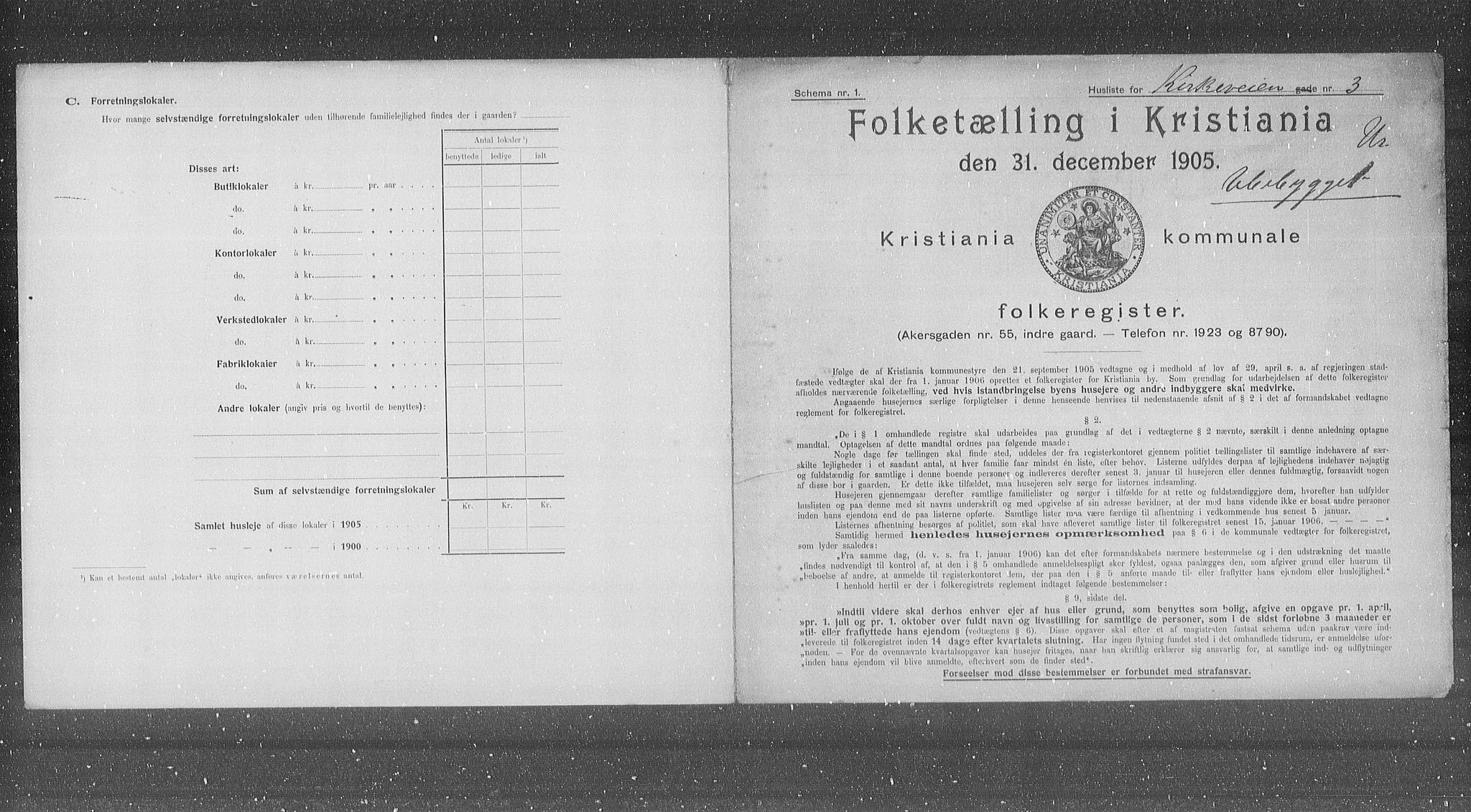 OBA, Kommunal folketelling 31.12.1905 for Kristiania kjøpstad, 1905, s. 26617